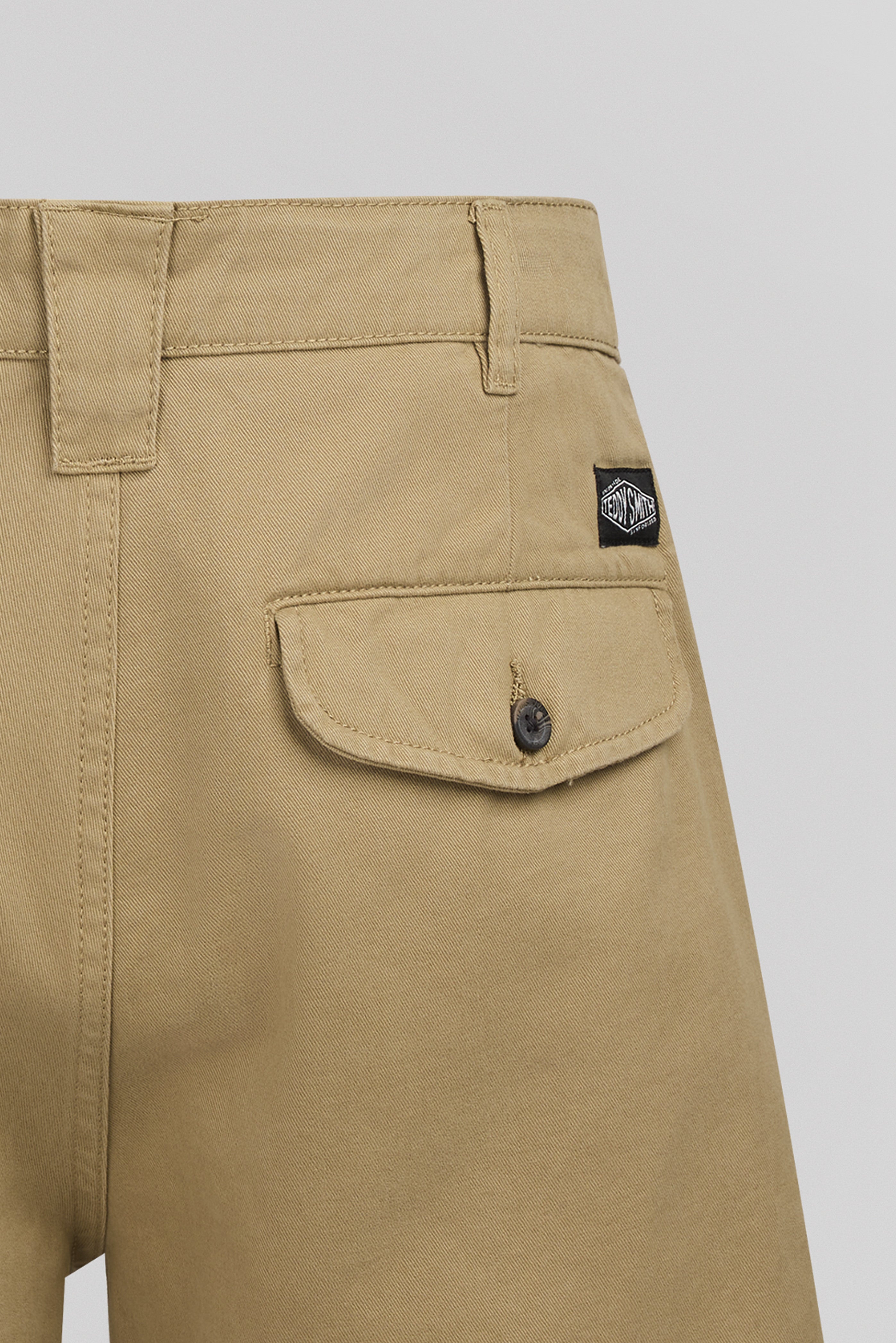 Teddy Smith S-Eddy Chino SH short Worker Beige coton
