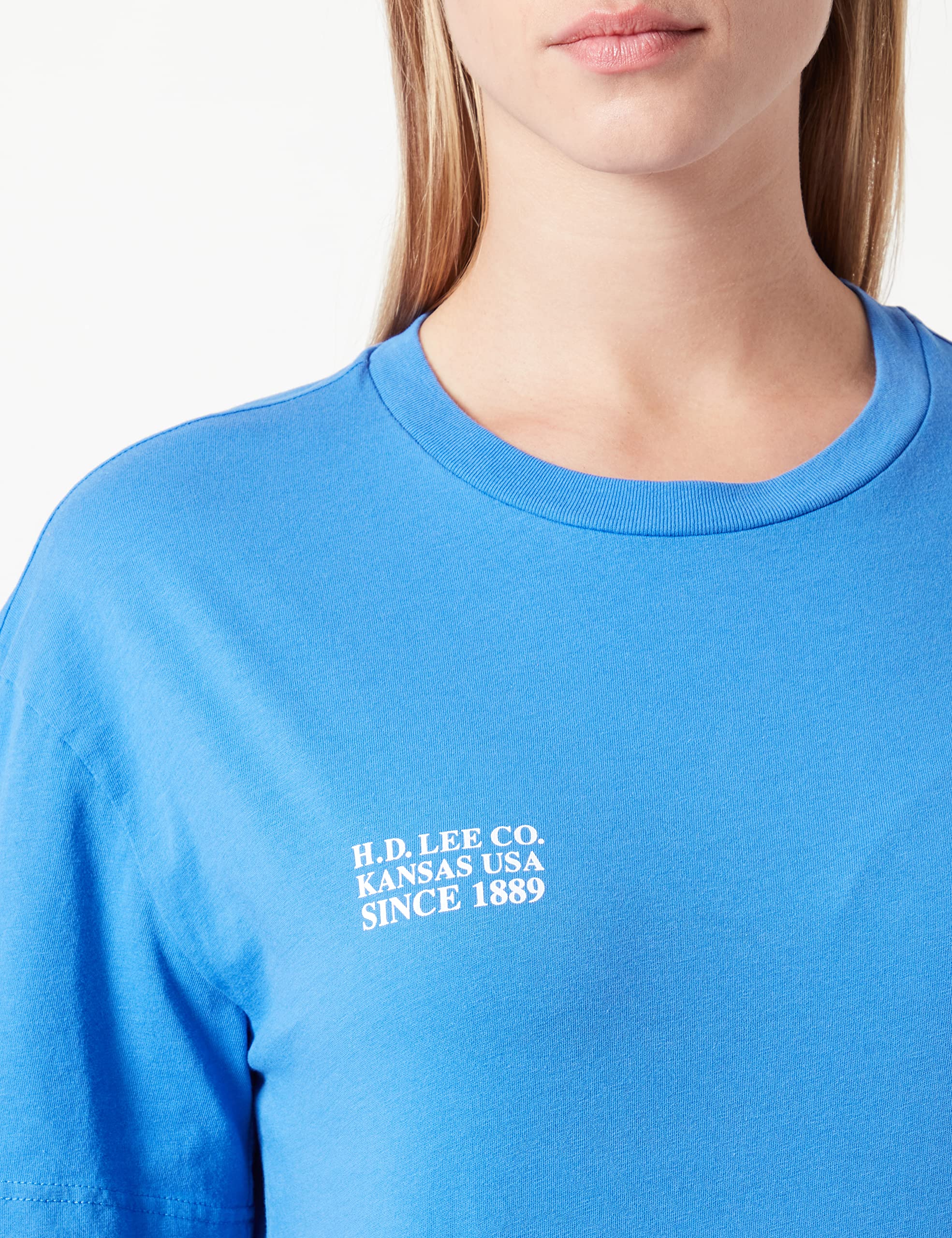 Lee Relaxed Crew t-shirt femme bleu taille L