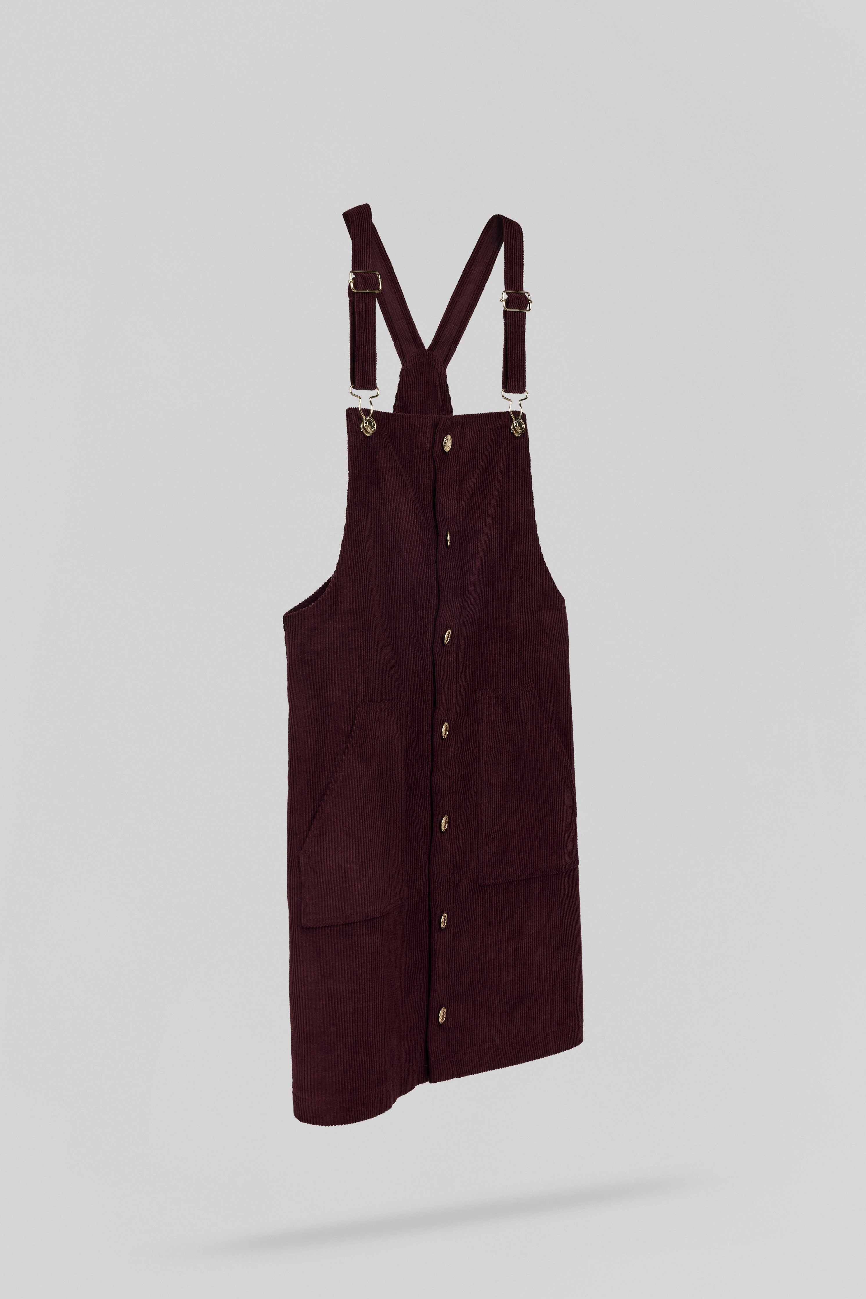 Teddy Smith R-ROLLIE robe salopette bordeaux velours