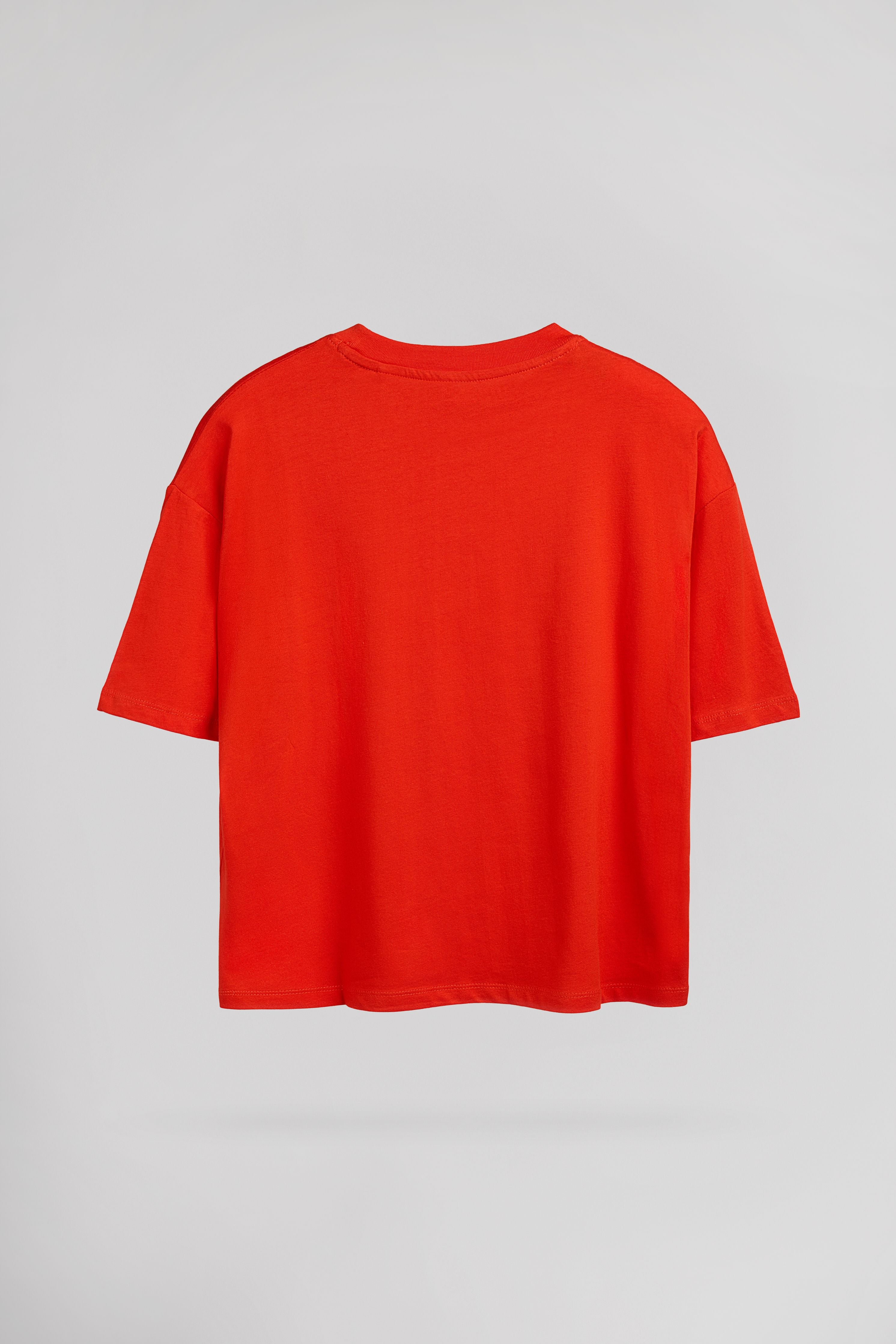 Teddy Smith T-Carla MC t-shirt court large poppy coton