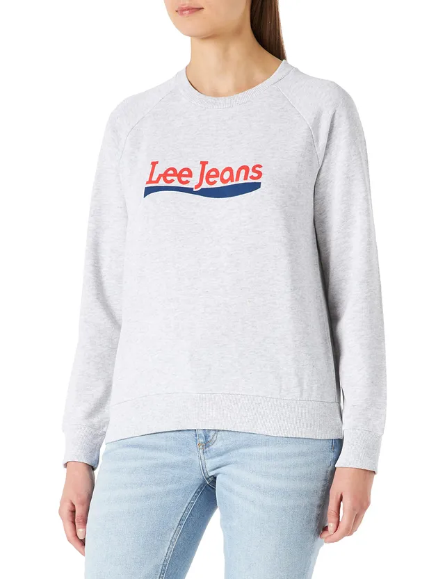 Lee Crew Sweat Sweatshirt Femme Délavé