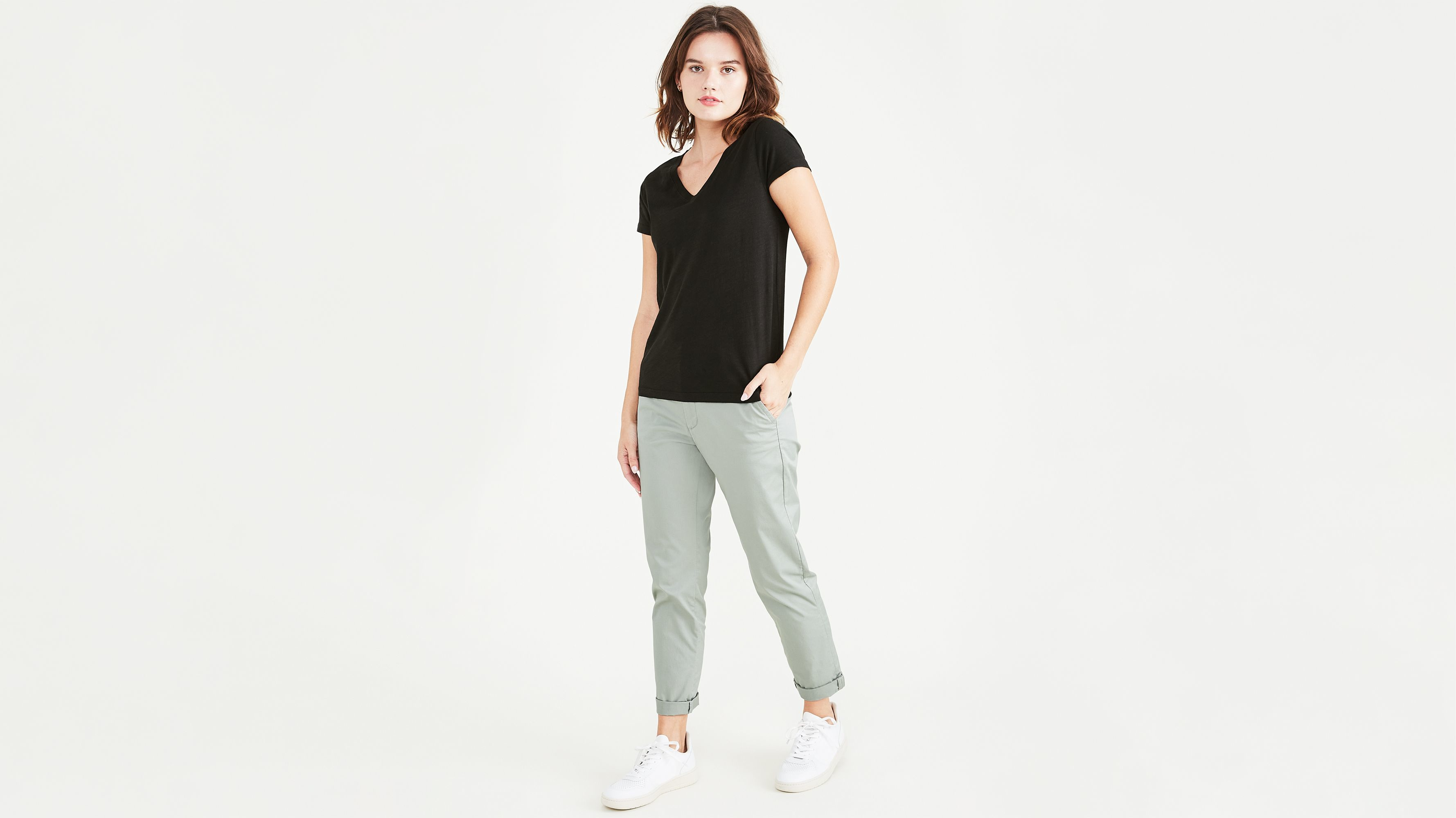 Dockers Favorite V-Neck Tee Shirt t-shirt noir slim