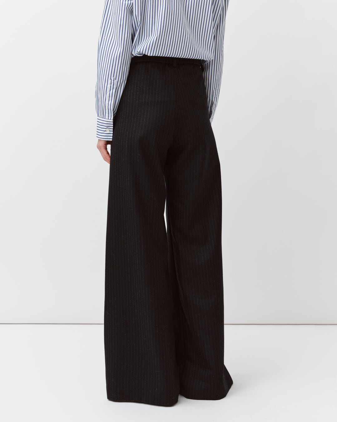 DIEGA PIEDRO pantalon rayure tennis noir ample