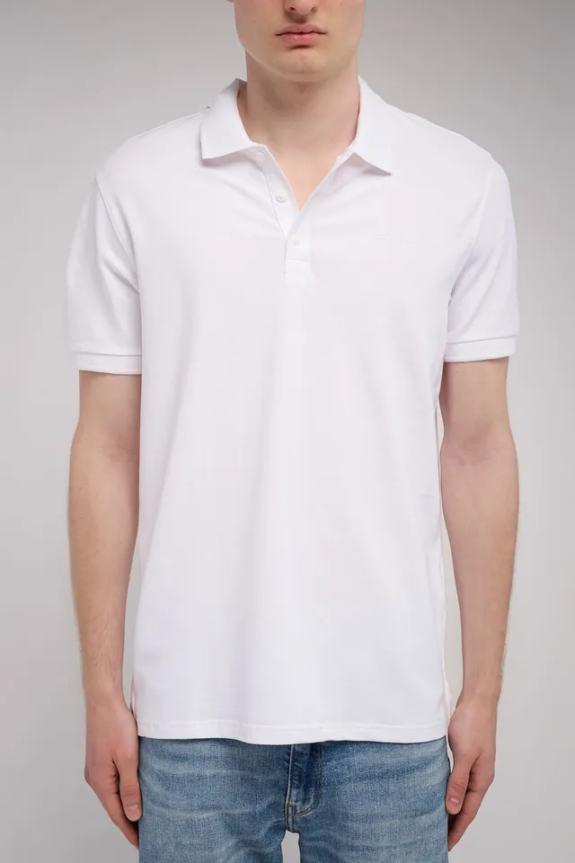 Teddy Smith P-Alban polo homme blanc piqué coton