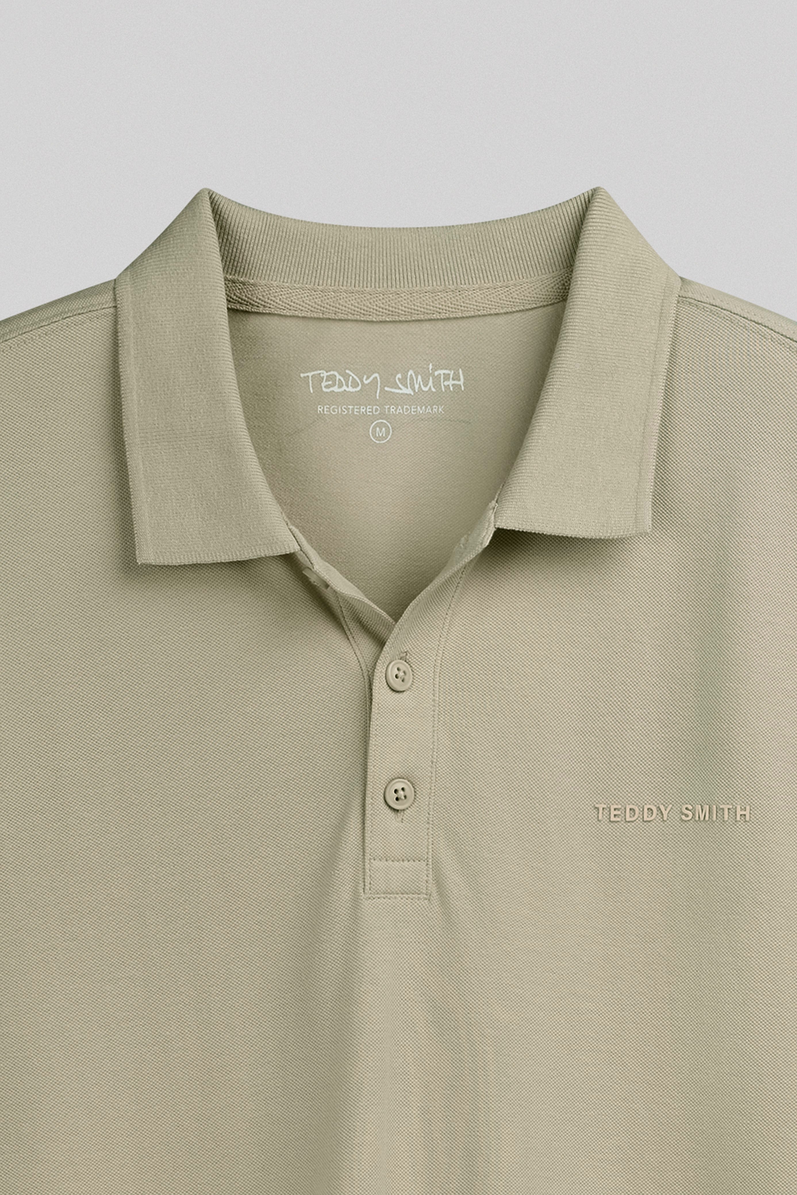 Teddy Smith P-Alban MC polo piqué bleach kaki
