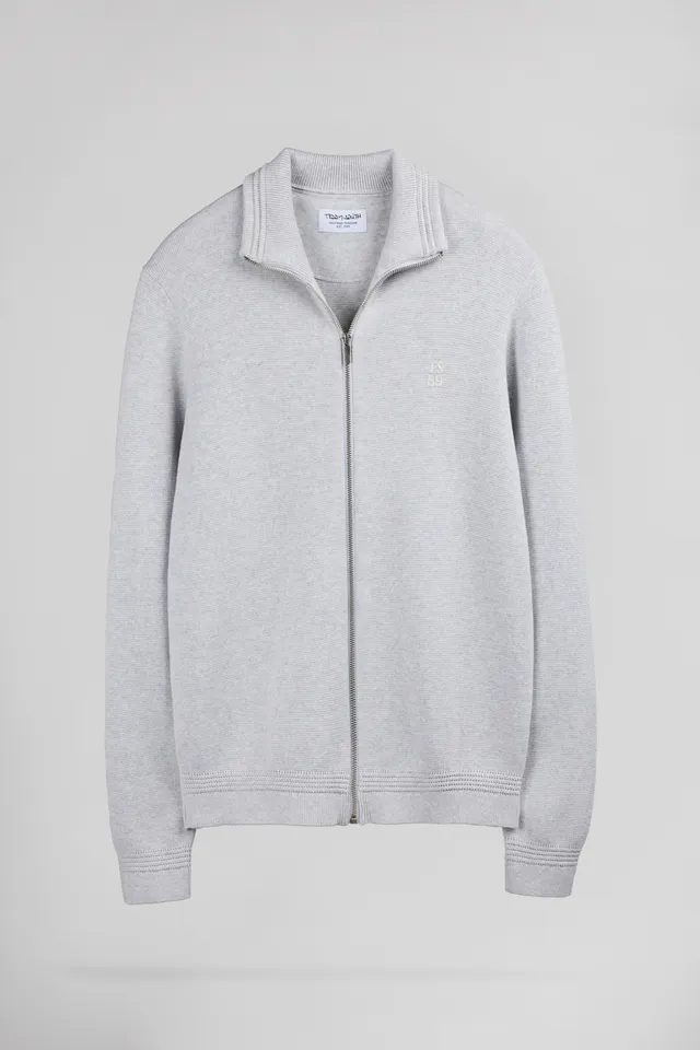 Teddy Smith G-Ettore 2 gilet zippé white mélange