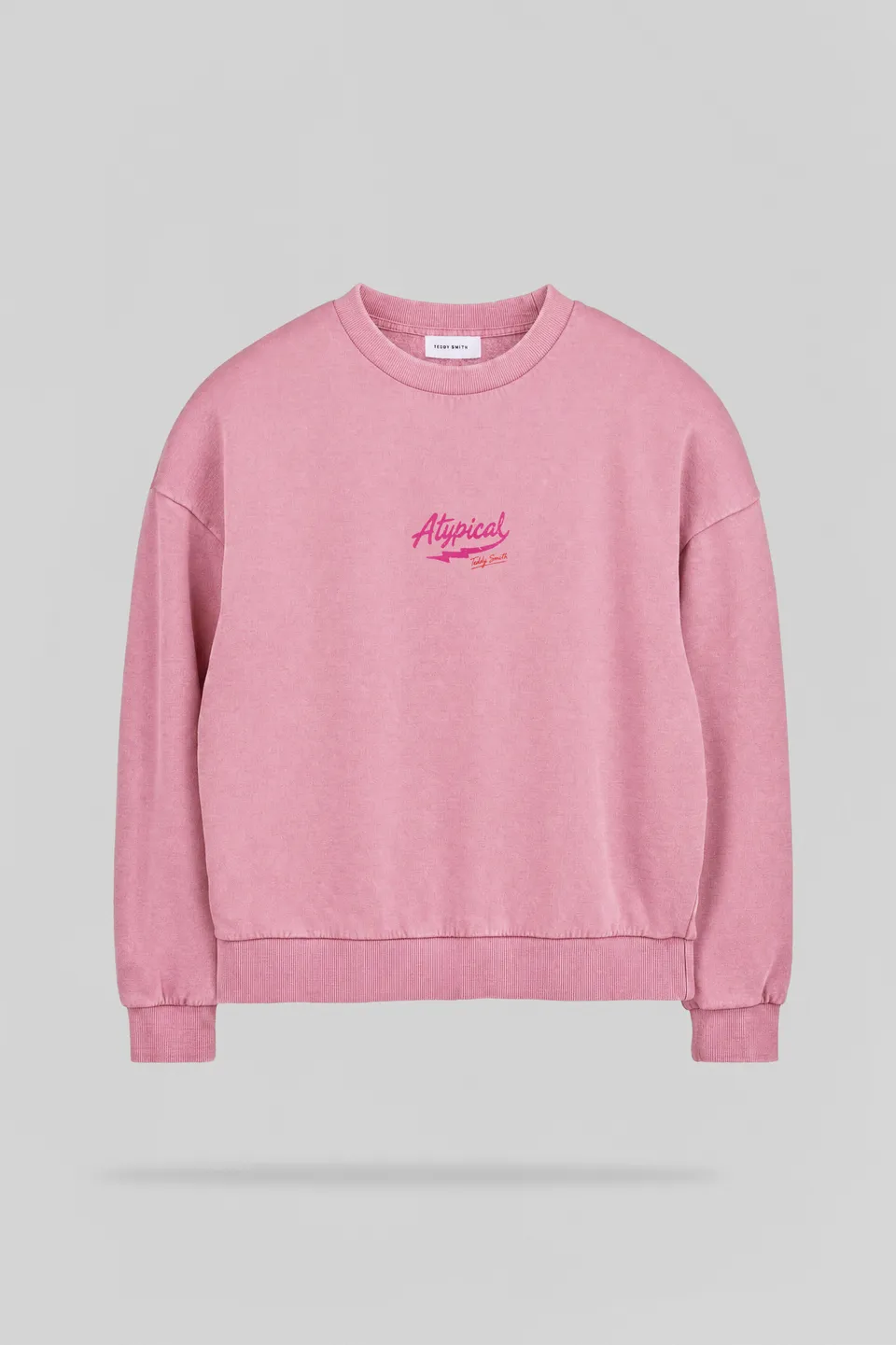 Teddy Smith S-Atypical RC sweat femme rose bonbon imprimé