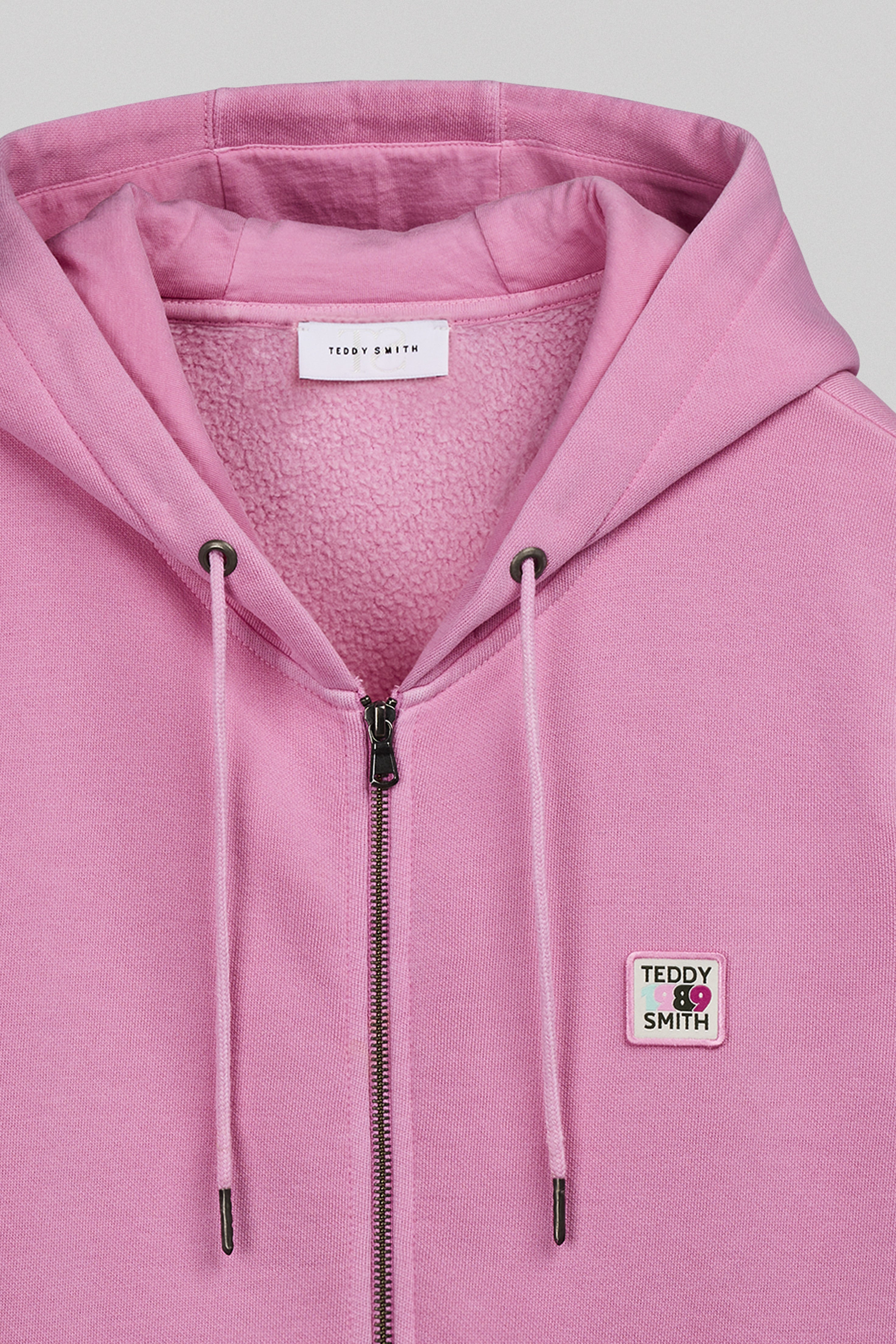 Teddy Smith G-WASH HOODY ZI gilet femme rose bonbon