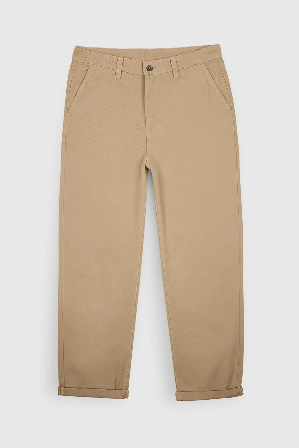 Teddy Smith P-Lario Chino pantalon droit worker beige coton