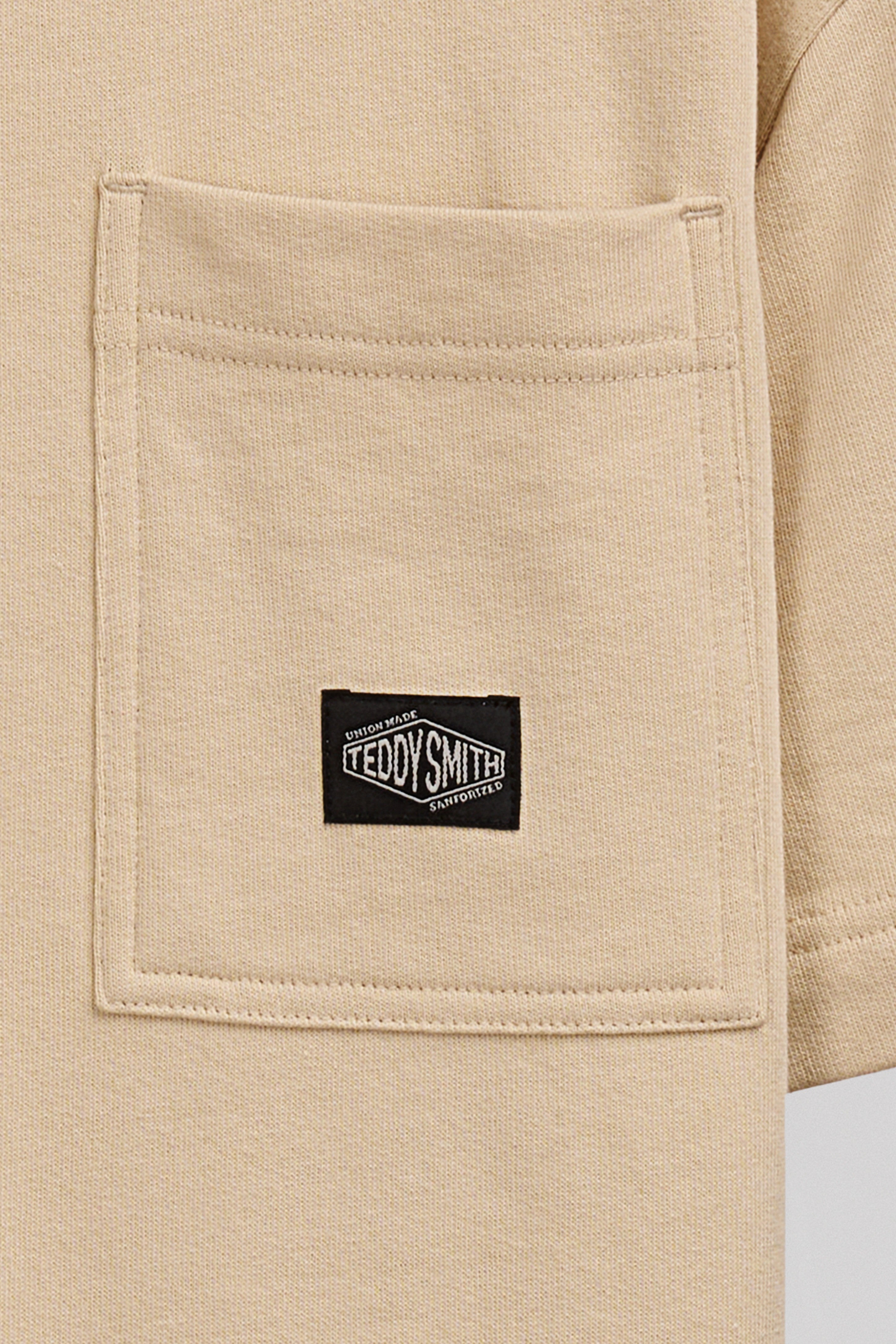 Teddy Smith S-Och RC JR sweat beige clair manches courtes