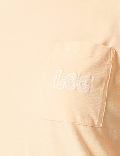 Lee Pocket Tee t-shirt femme S jaune doré coton