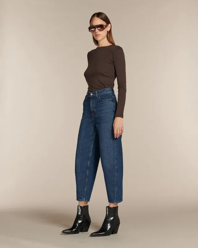 Labdip Jemma Blue Stone jean ballon bleu taille haute