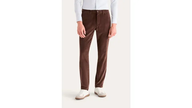 Dockers Crafted Khaki chino slim tapered marron stretch