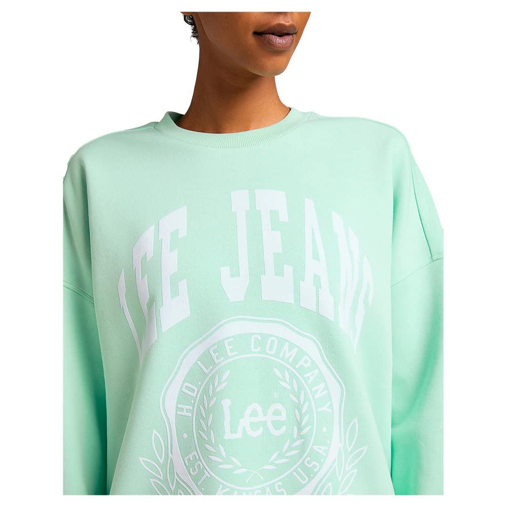 Lee Oversized sweat femme seaglass ample