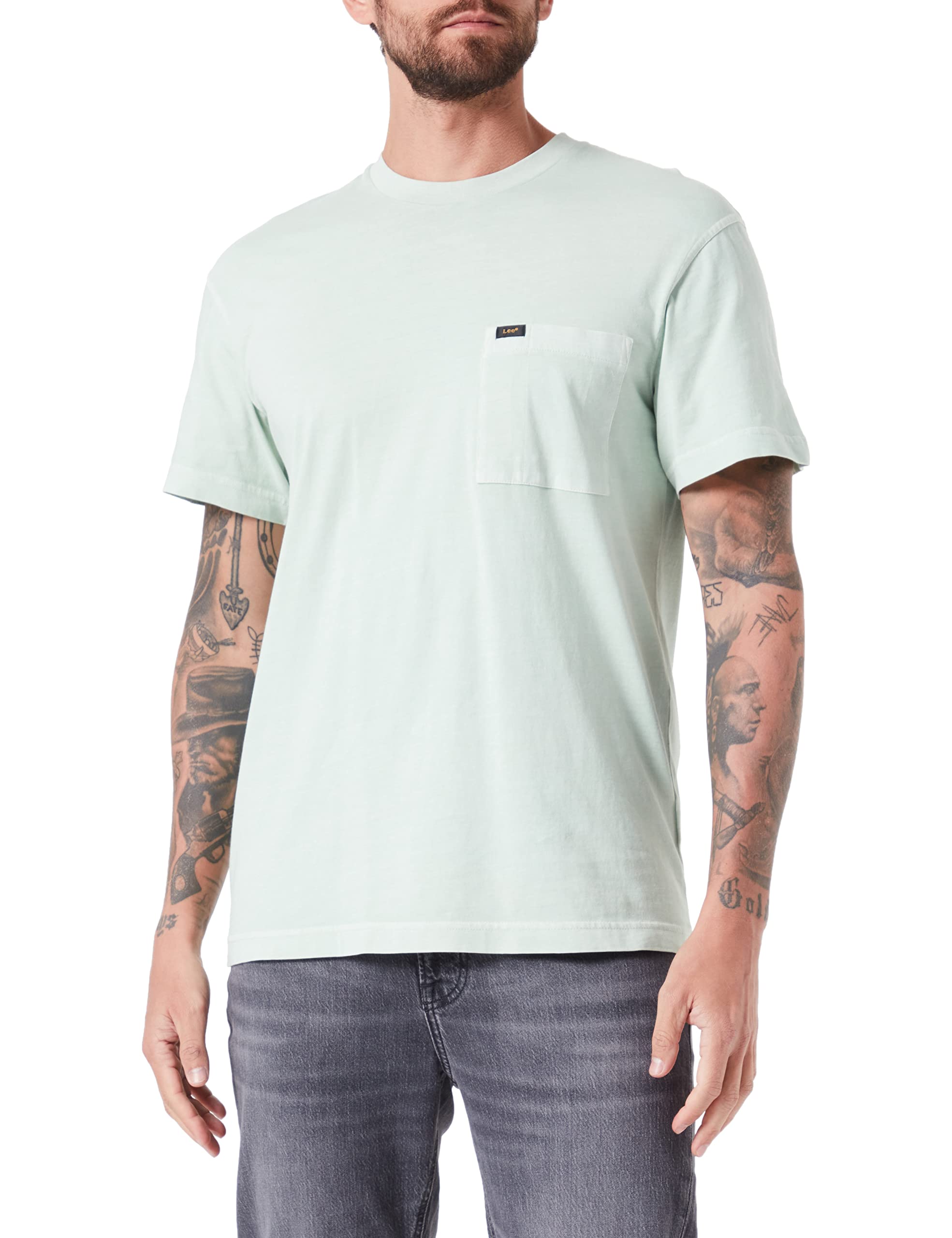 Lee Relaxed Pocket Tee t-shirt homme Pond coupe décontractée