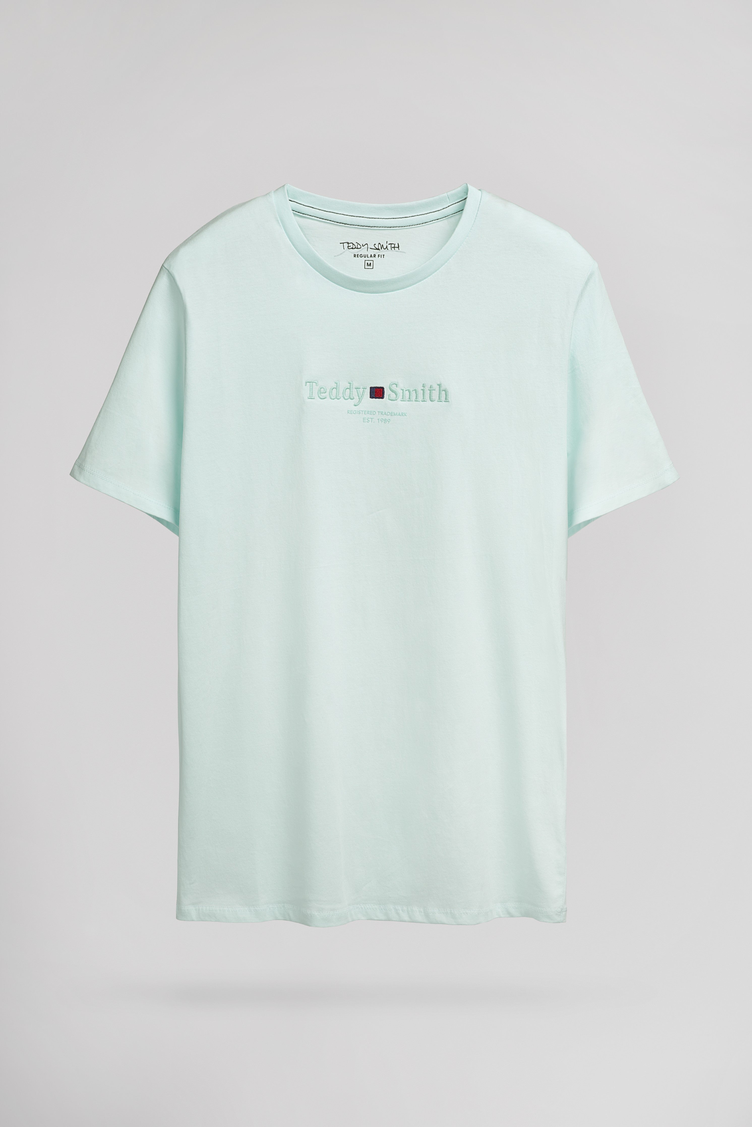 Teddy Smith T-Jim MC t-shirt col rond bleach menthol