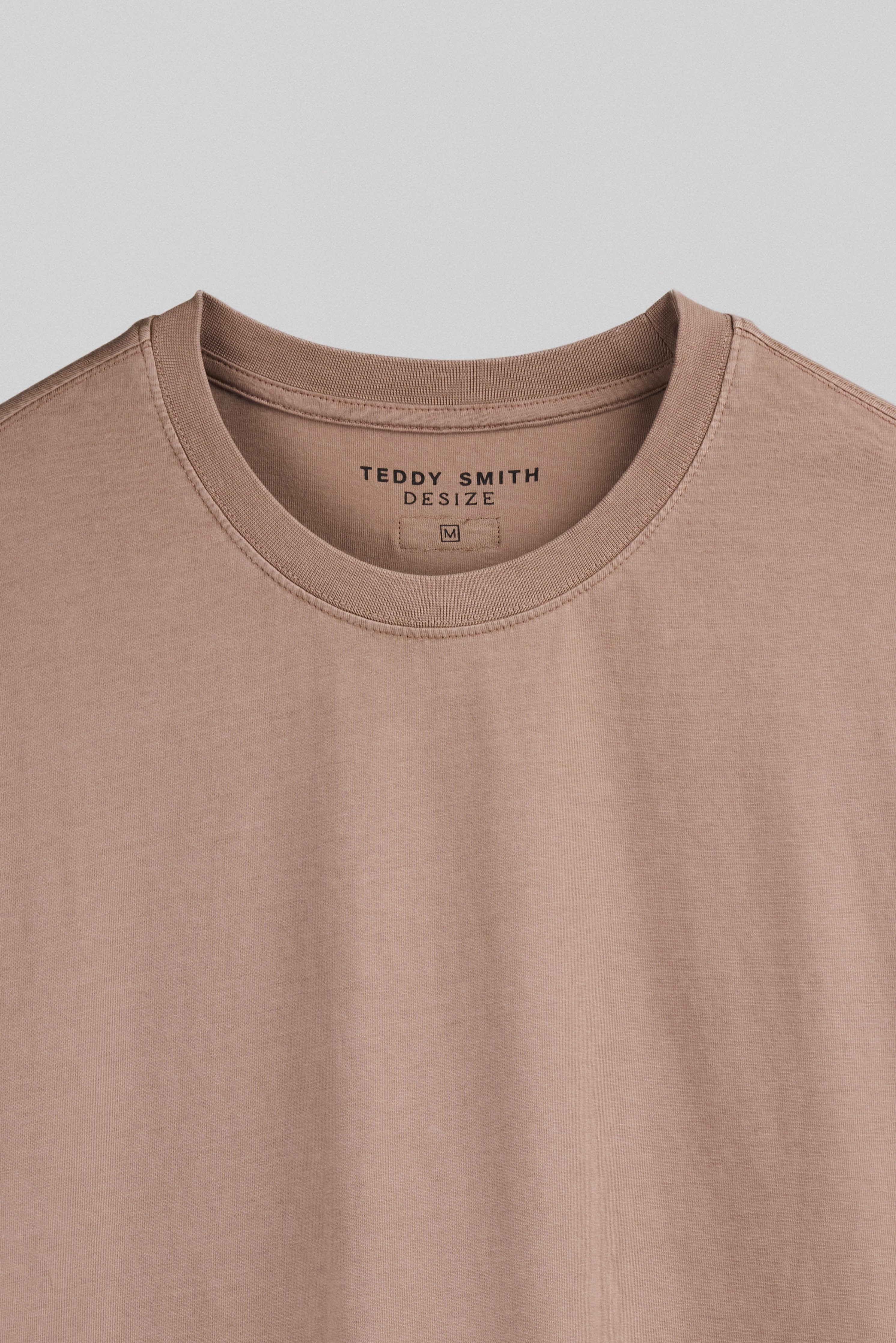 Teddy Smith T-Essential T-Shirt Oversize Rose Cendré Coton