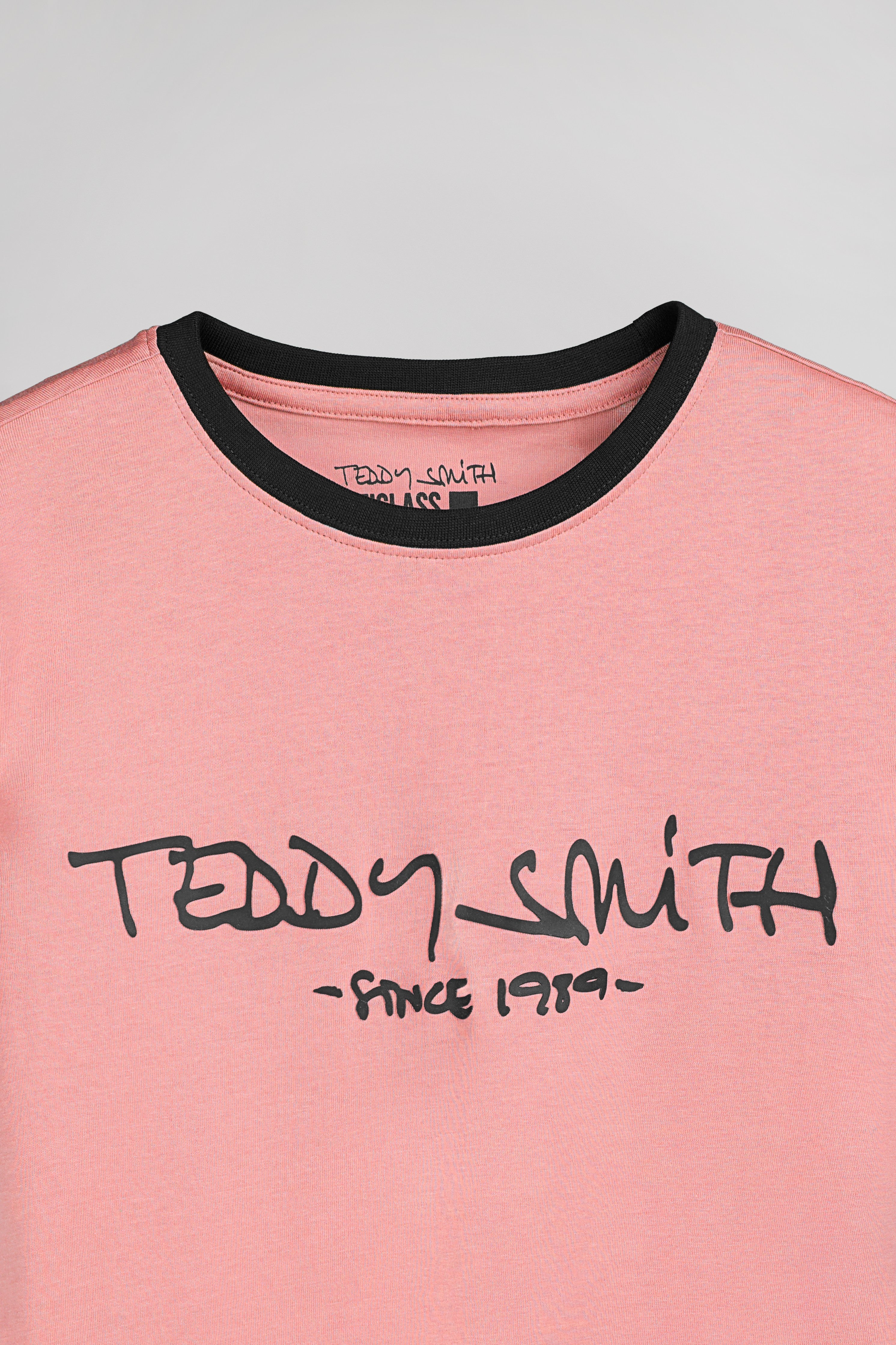 Teddy Smith Ticlass MC t-shirt rose col rond