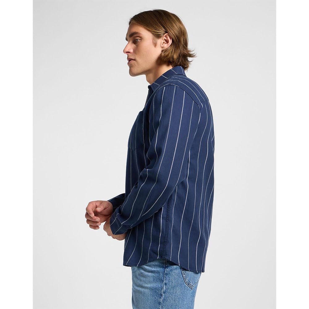 Lee Mercantile Shirt chemise homme M carreaux rouille coton