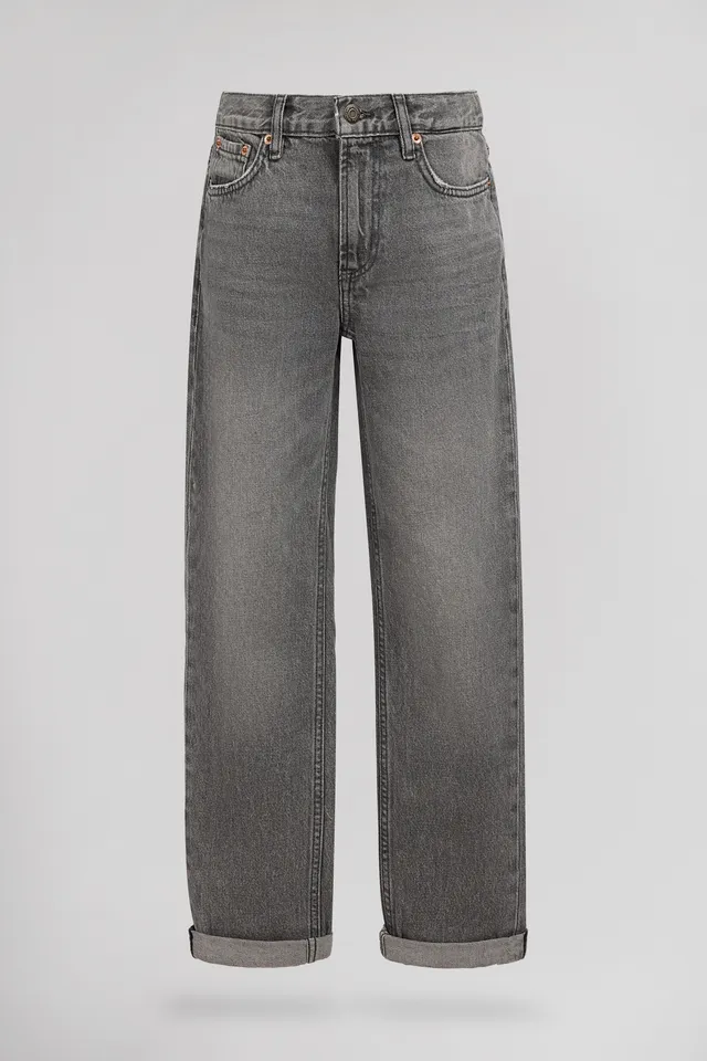 Teddy Smith Dad Pant JR Grey jean garçon gris coupe droite