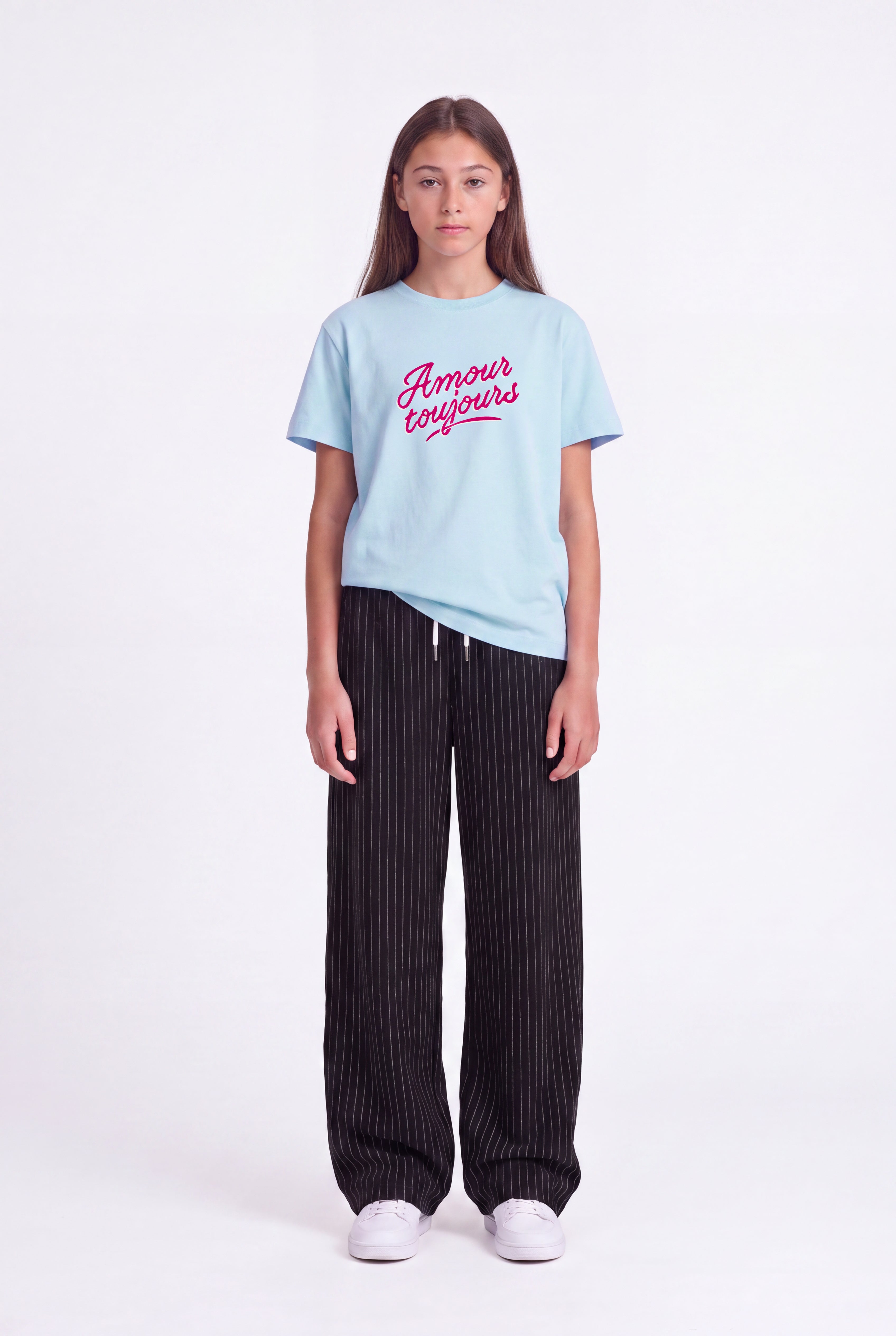 Teddy Smith T-Amour MC JR t-shirt bleu ciel fille