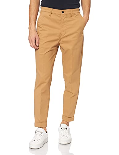 Lee Tapered Chino chino marron 28W 32L coupe fuselée