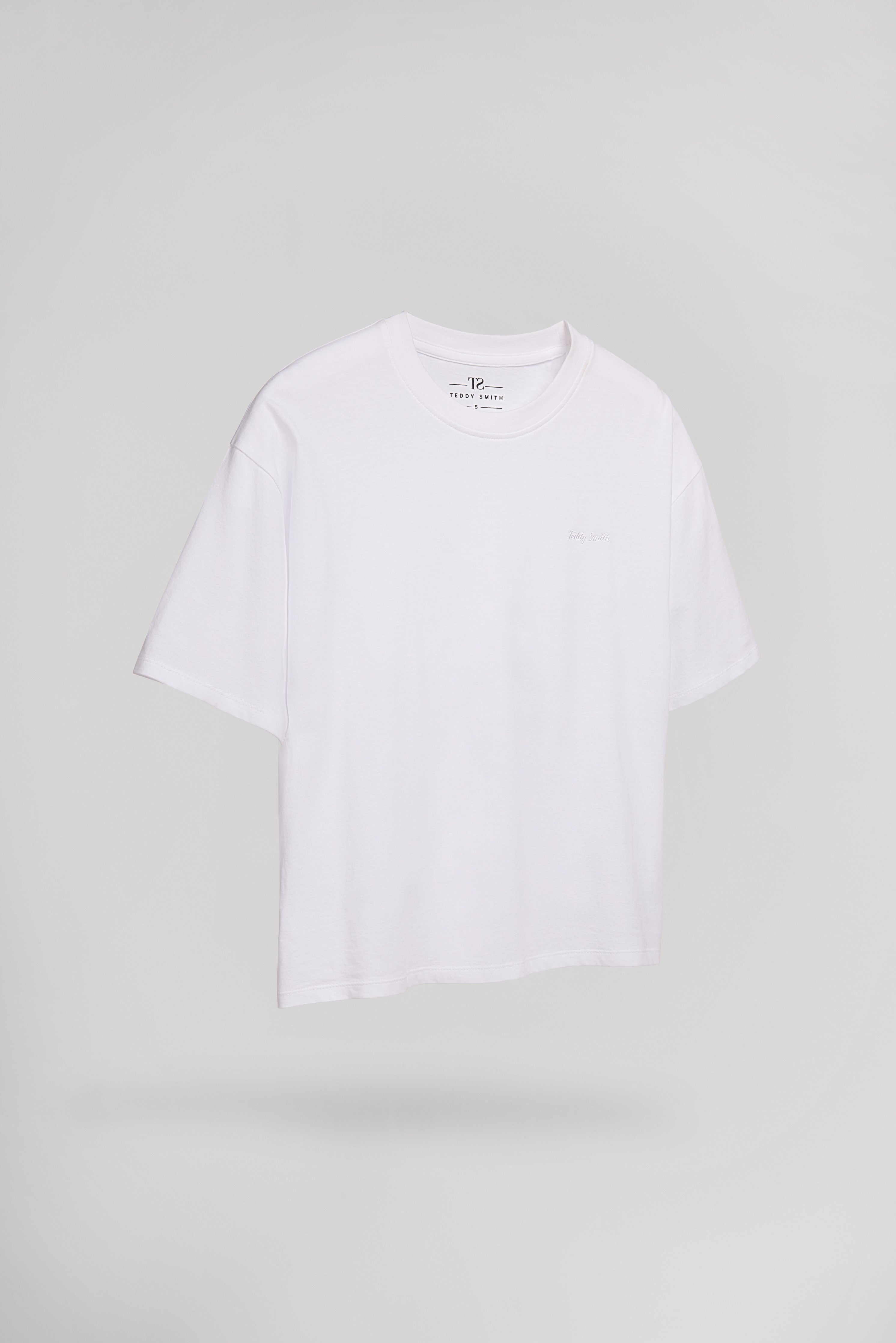 Teddy Smith T-Carla MC t-shirt court femme blanc large