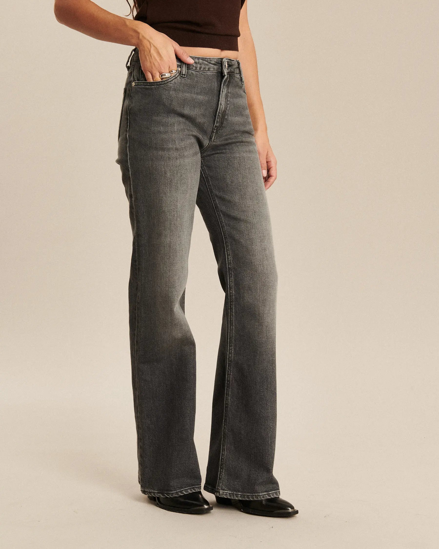 Labdip Nikky Light Grey BL 30 jean flare stretch