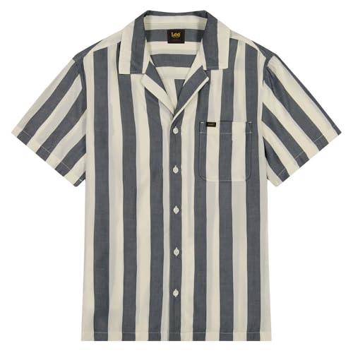 Lee Resort Shirt chemise homme écru viscose décontractée