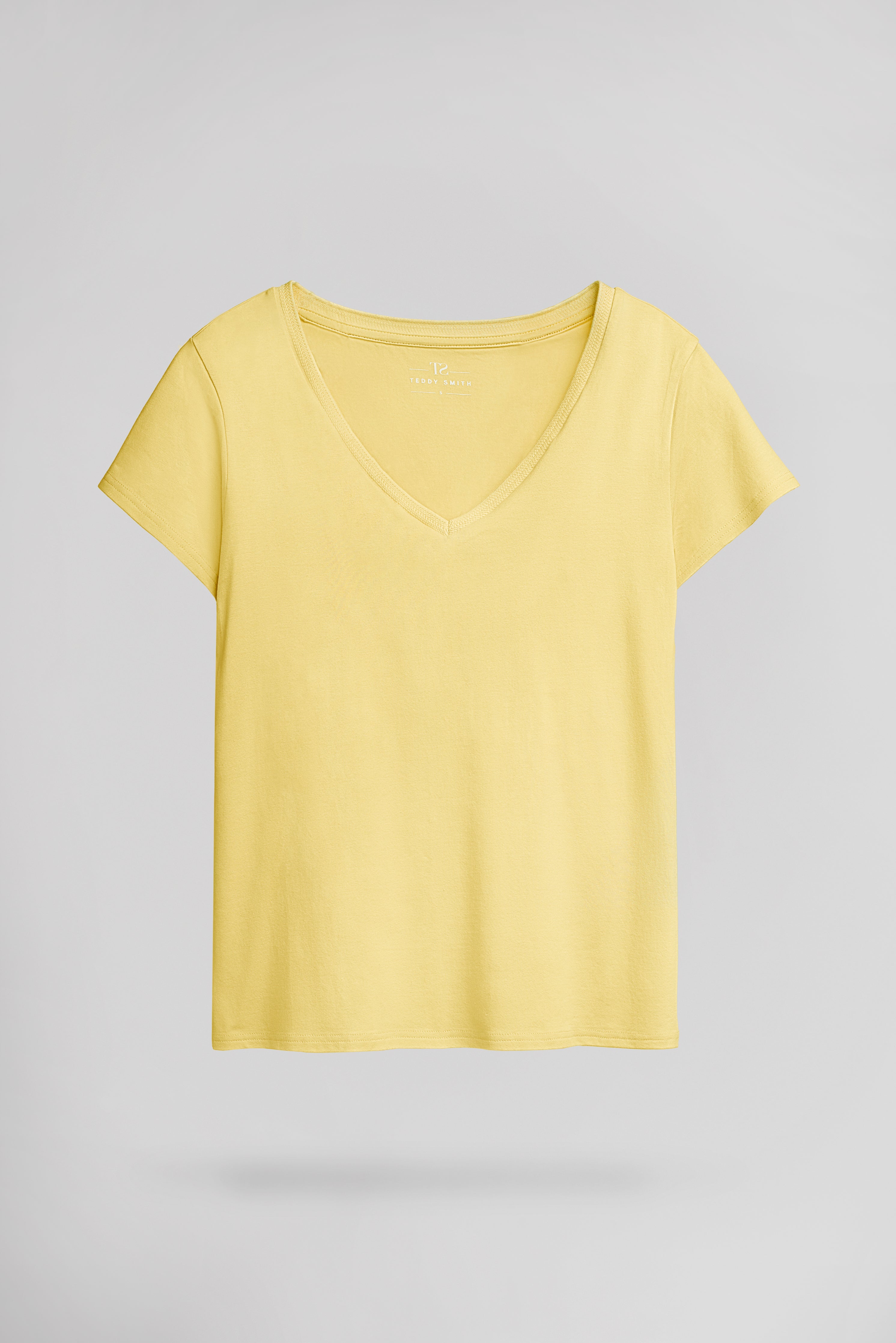 Teddy Smith T-Mia MC t-shirt jaune citron modal