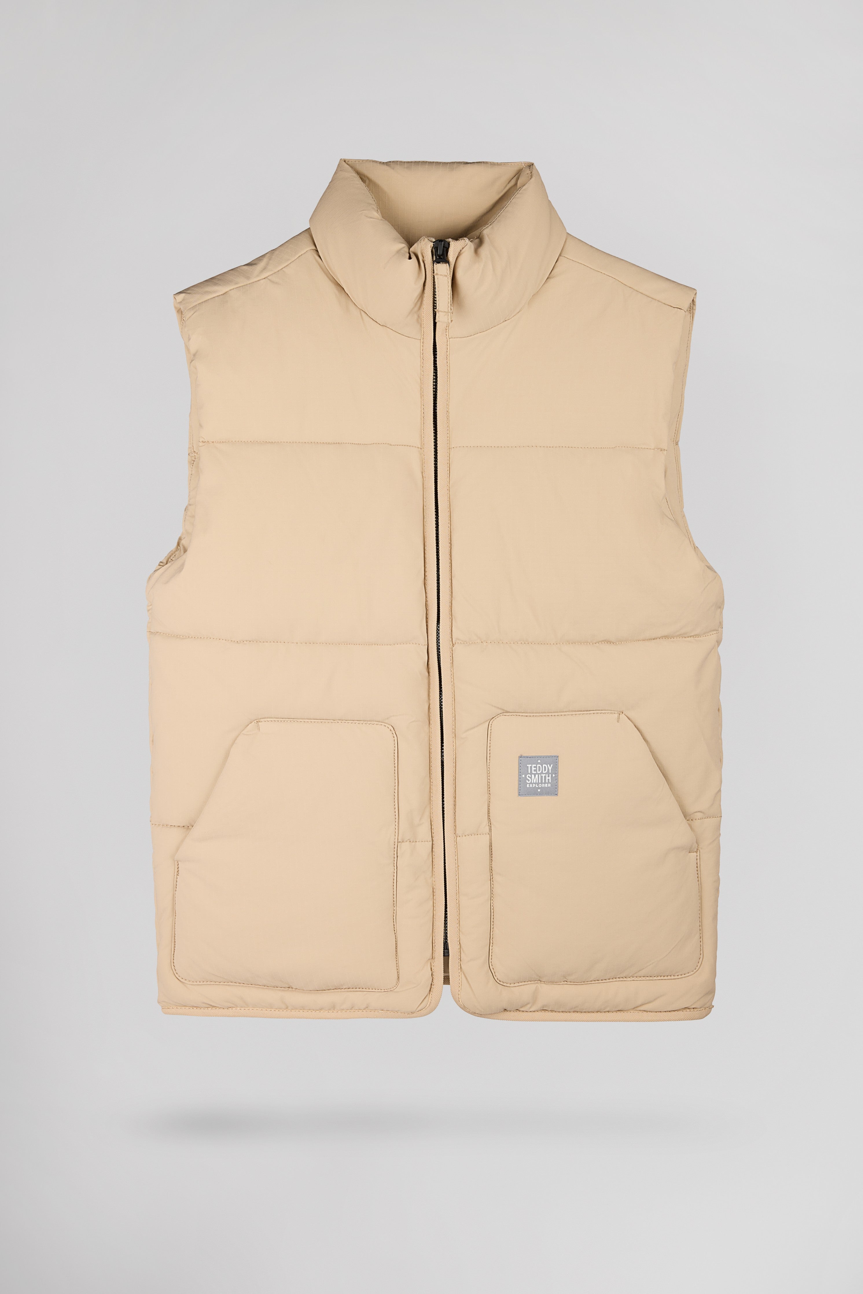 Teddy Smith B-Francklin Jr doudoune sans manches beige garçon