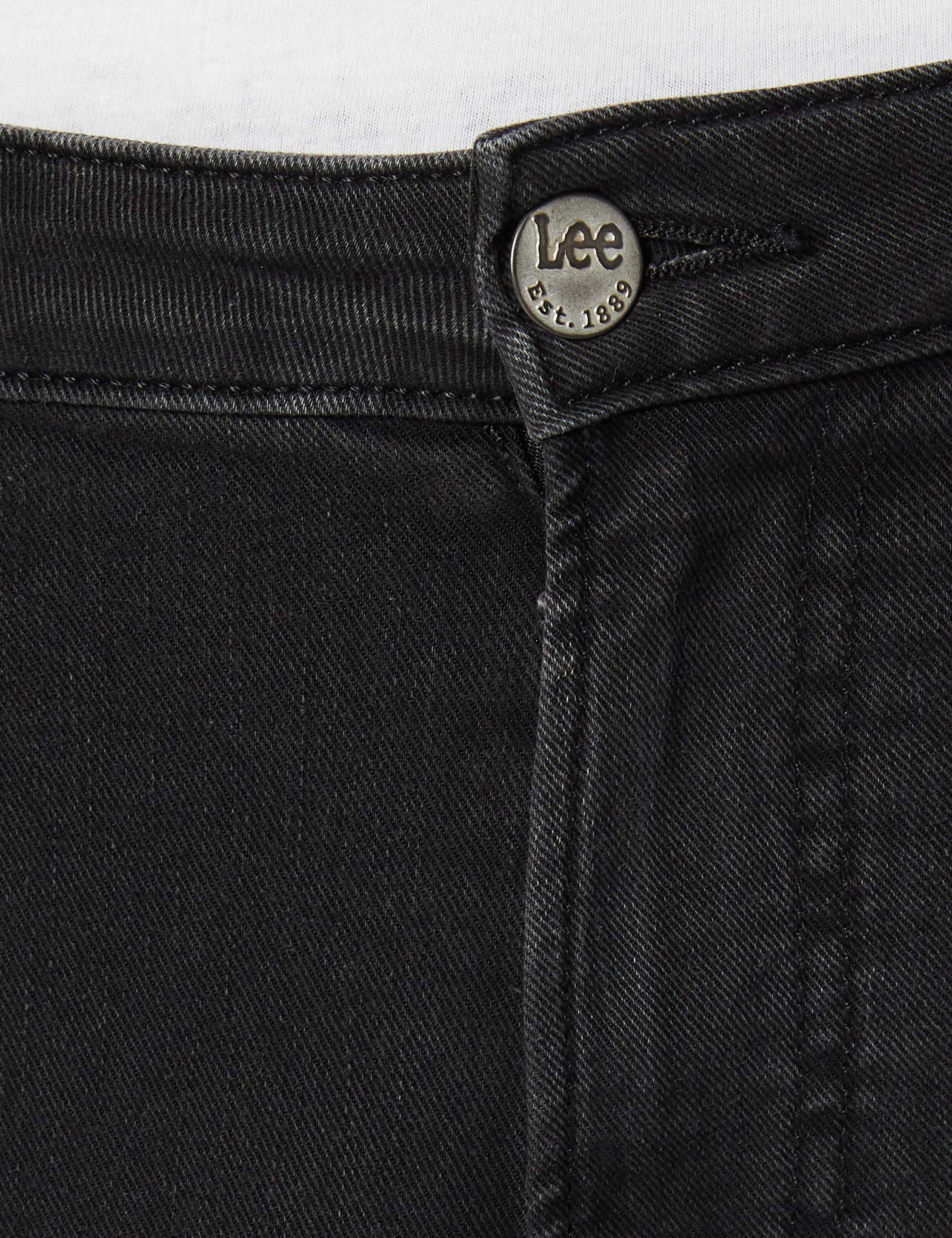 Lee Malone Jean skinny homme noir délavé denim
