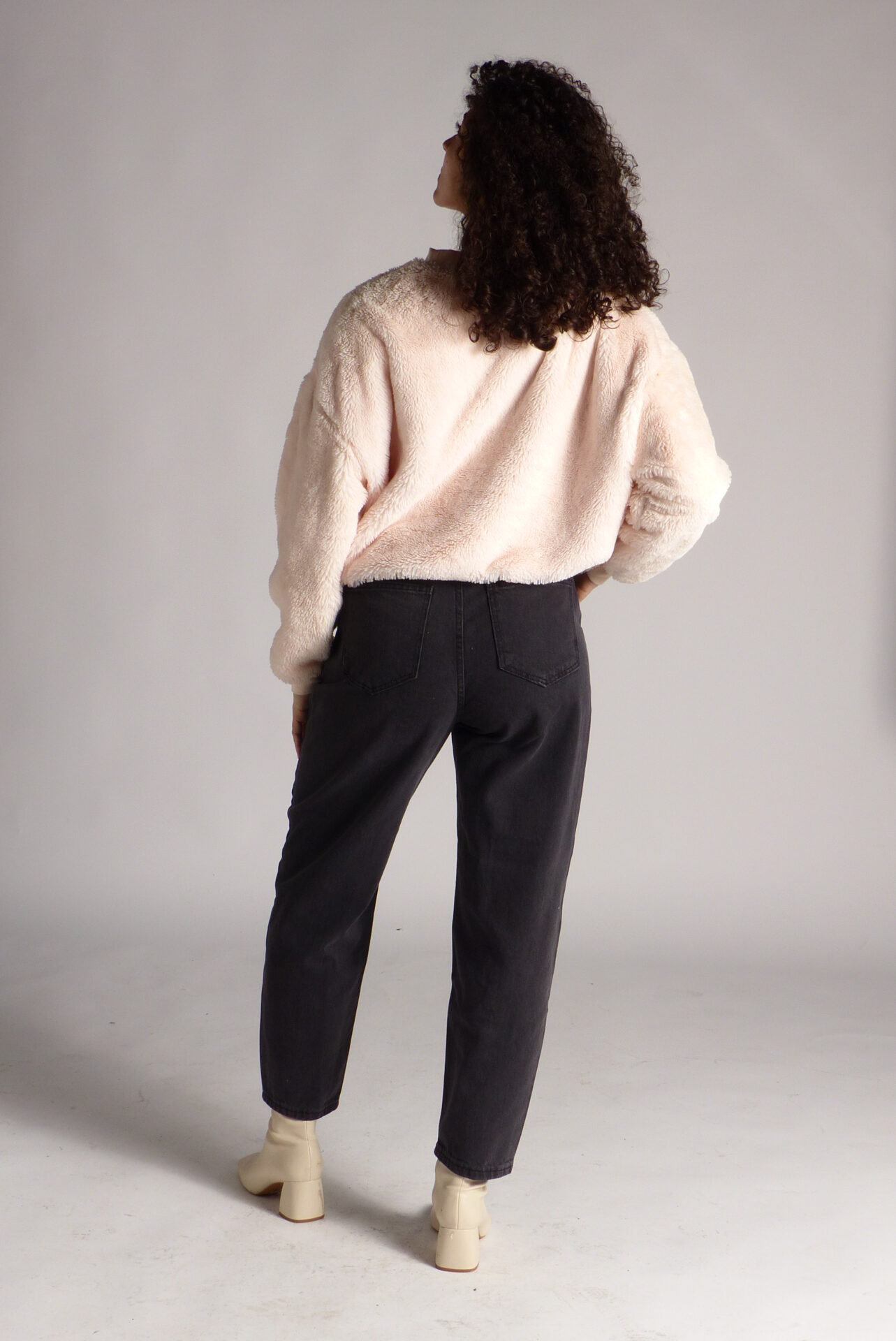 AA Spontané Balloon 90's Casualchic Denim jean gris taille haute