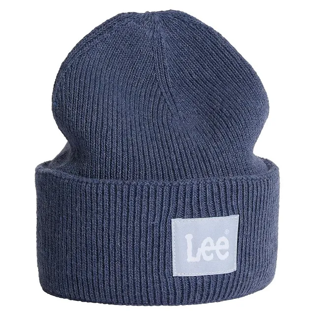 Lee bonnet bleu Parry maille côtelée homme