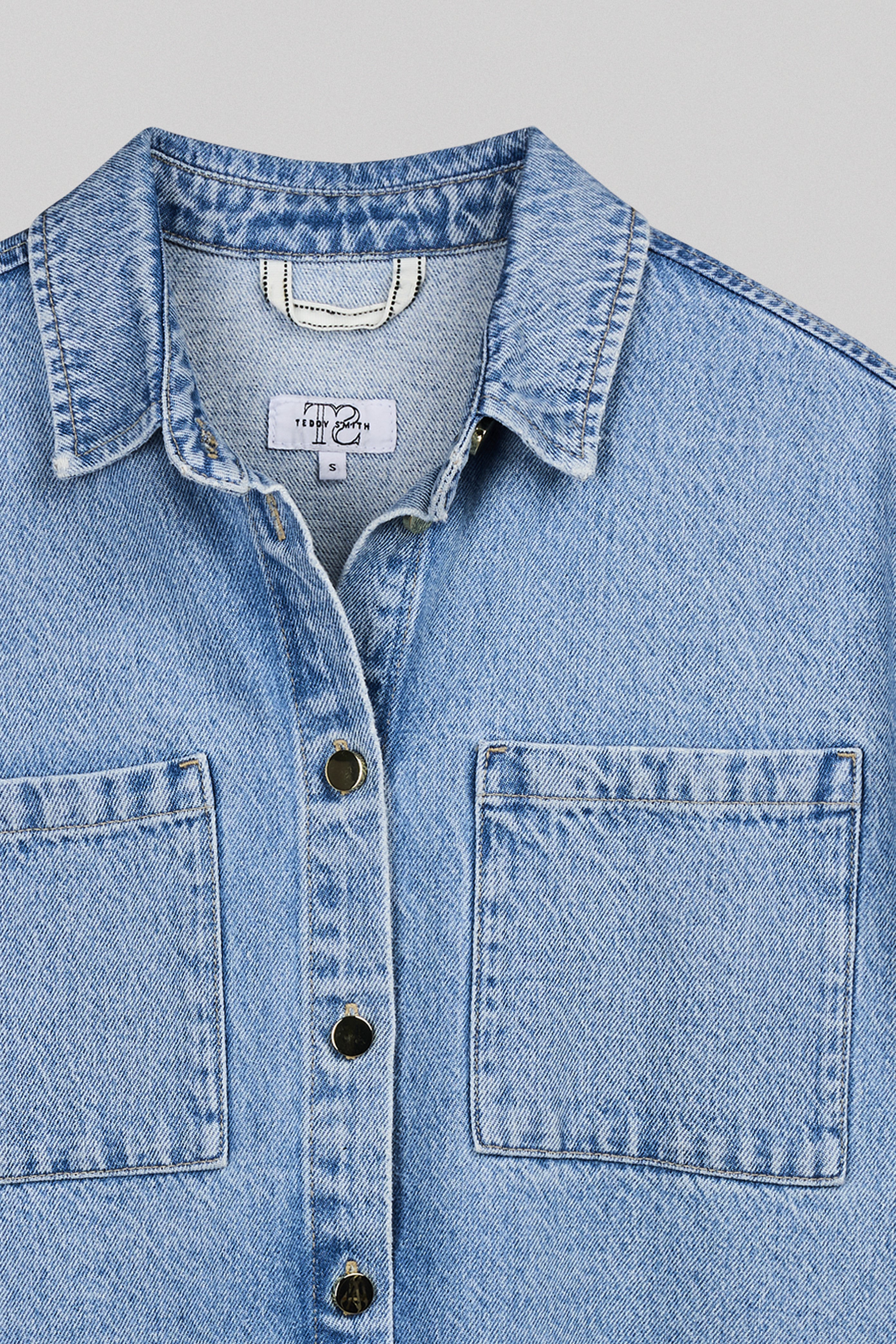 Teddy Smith R-Blossom MC robe denim indigo clair ample