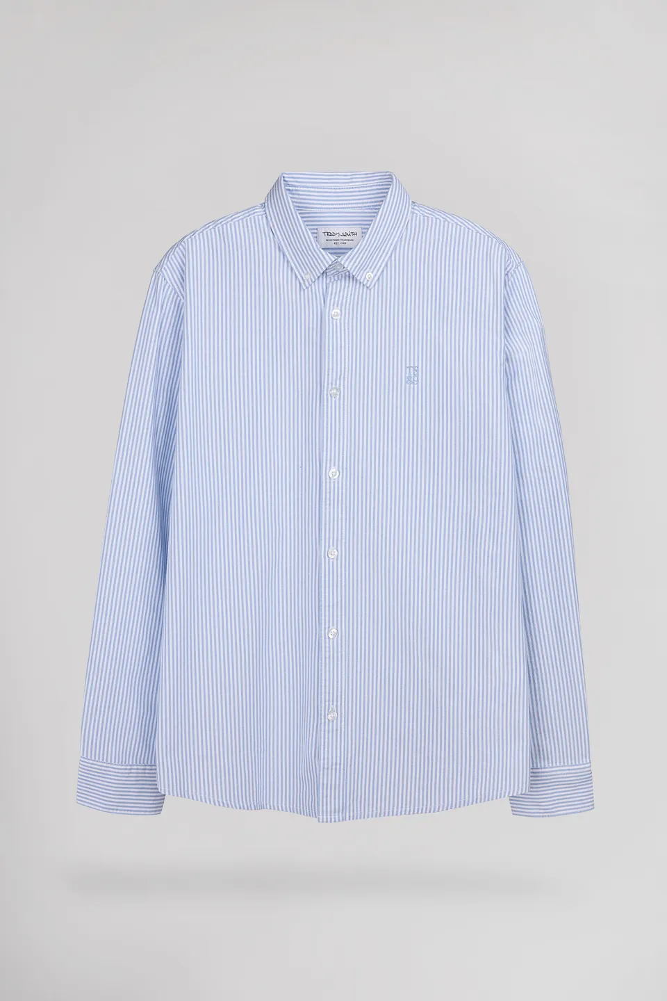 Teddy Smith C-Stanley ML chemise rayures Pastel Blue