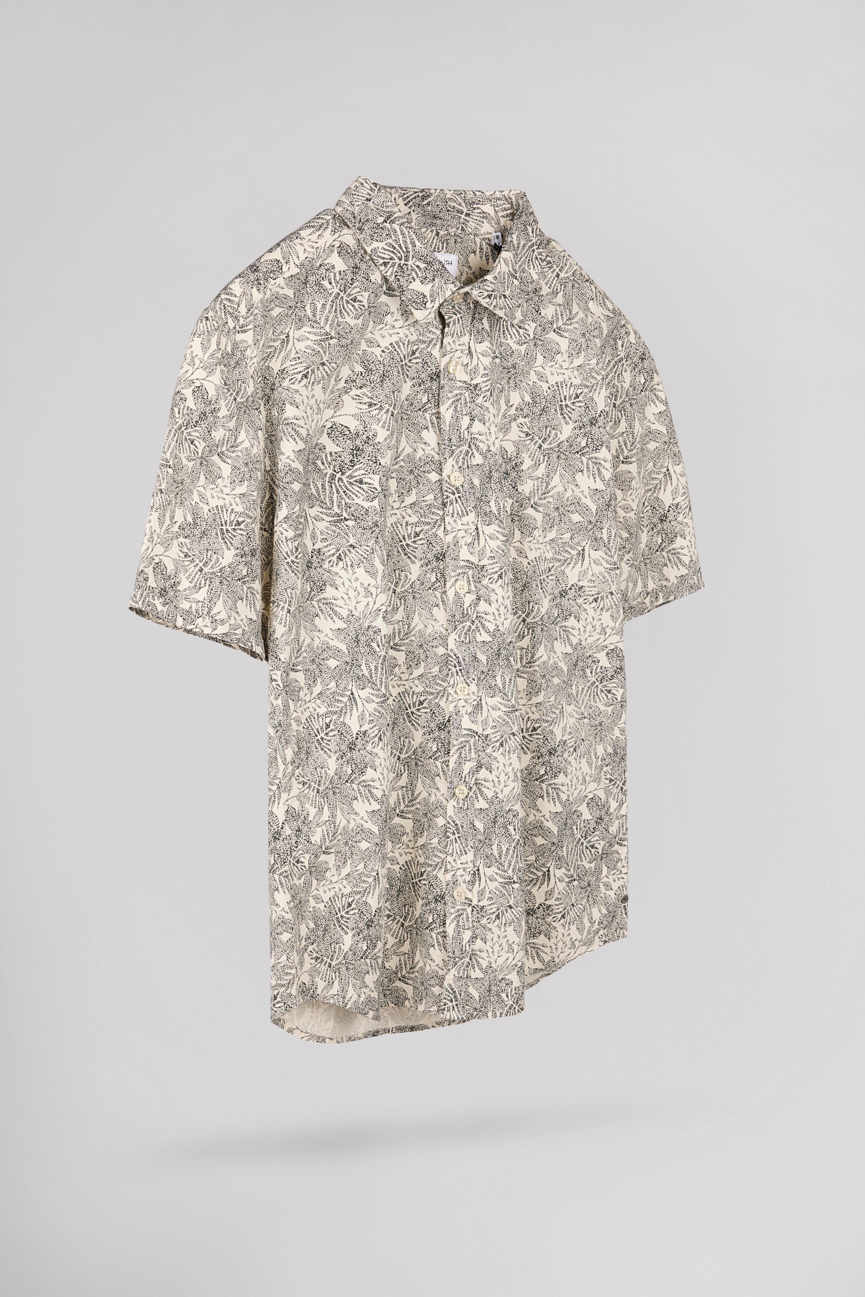 Teddy Smith Cut 2 MC chemise slim soft grège homme