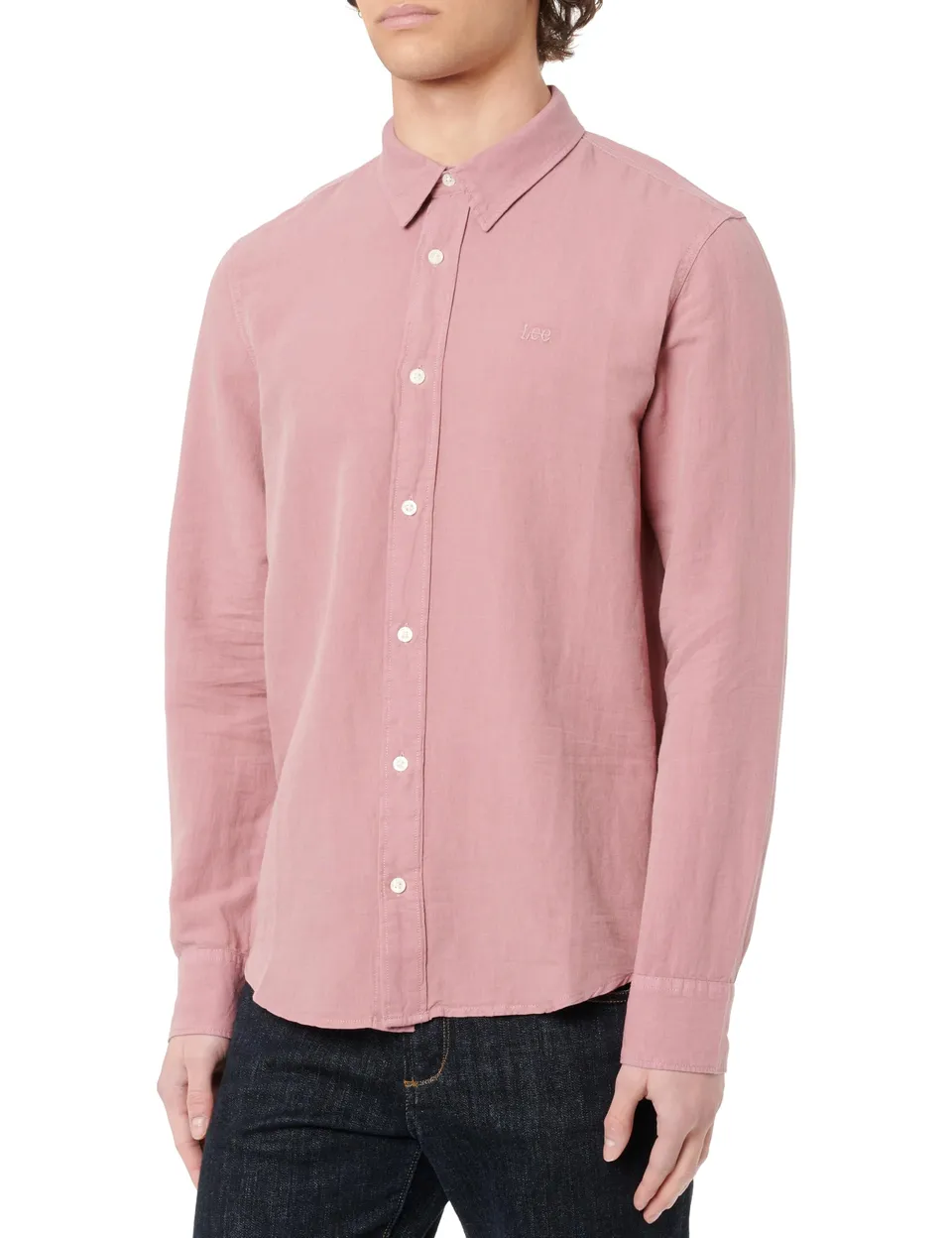 Lee Patch Shirt chemise homme mauve M coupe droite