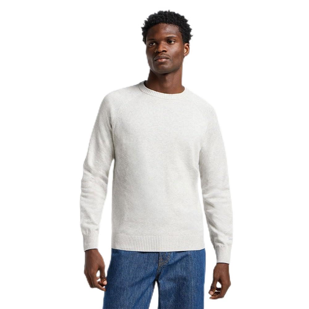 Lee Clean Raglan Sweater sweat homme gris taille M coton