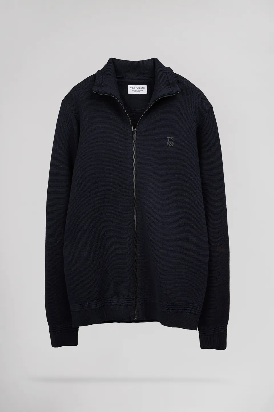 Teddy Smith G-Ettore 2 gilet zippé bleu marine coton