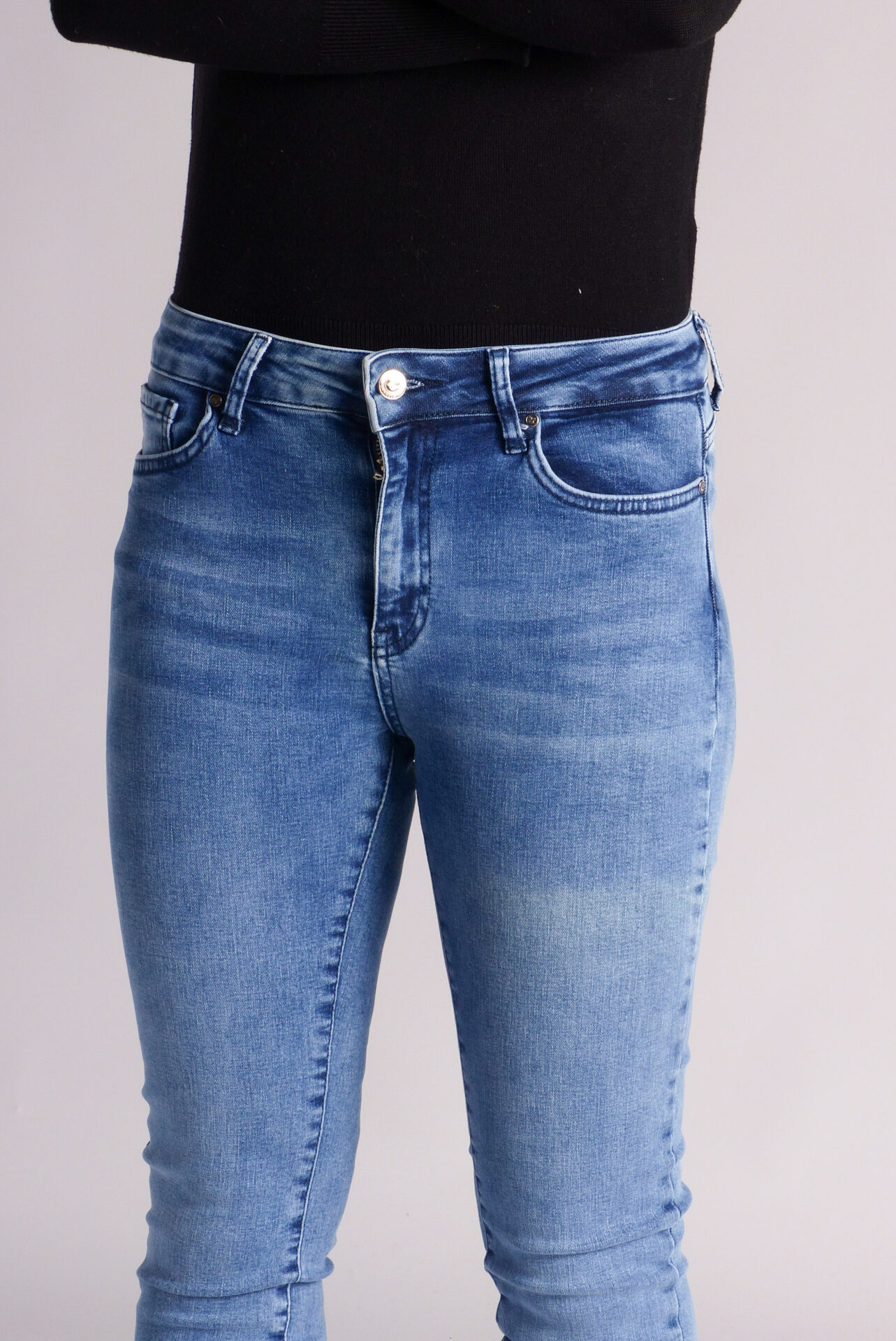 AA Spontané Skinny jean skinny bleu clair délavé stretch