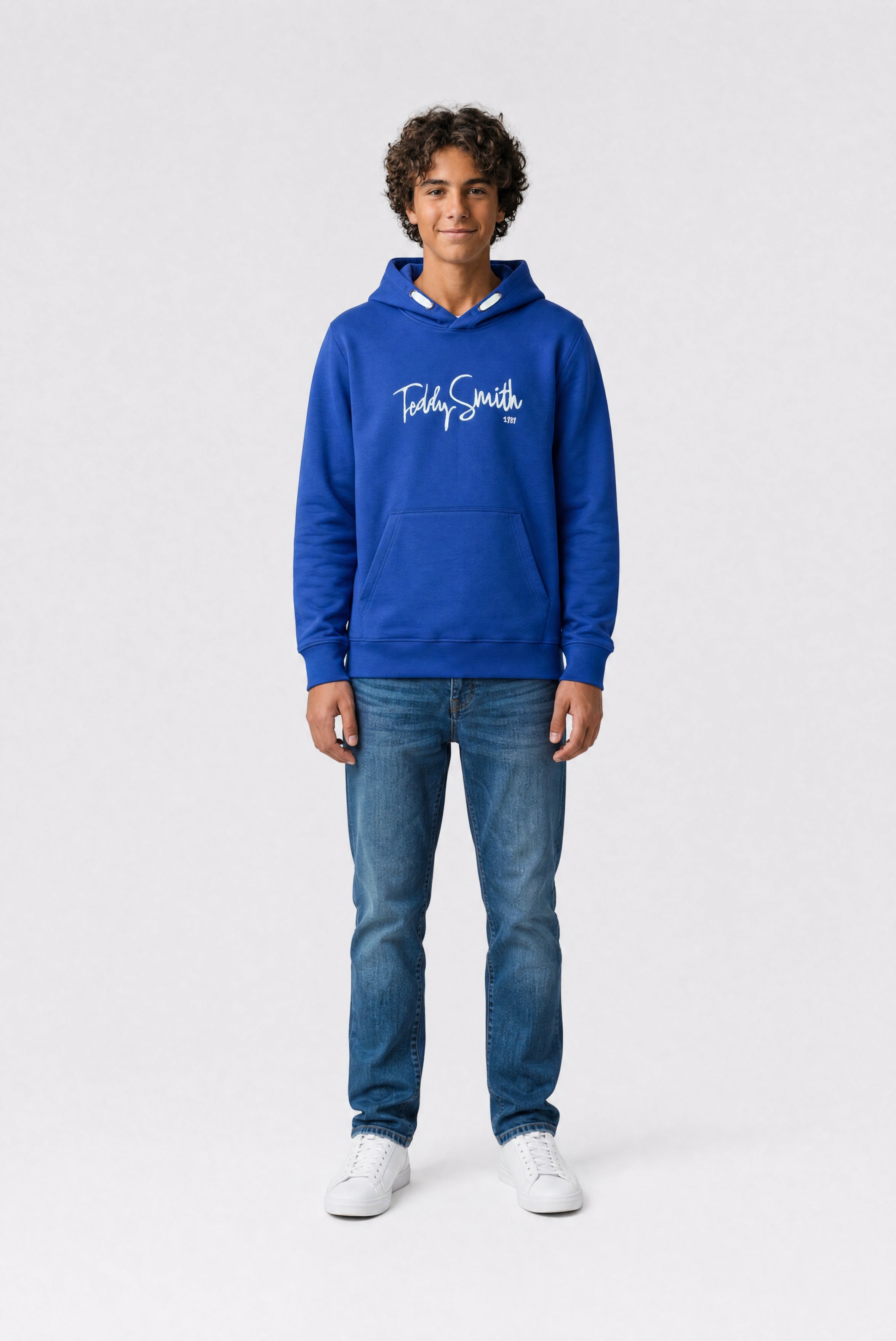 Teddy Smith S-Evry Hoody Jr sweat bleu peps garçon