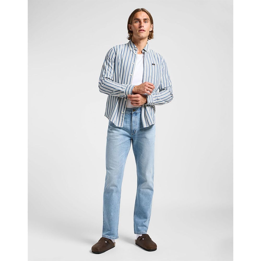 Lee Button Down chemise homme Orion Stripe coton