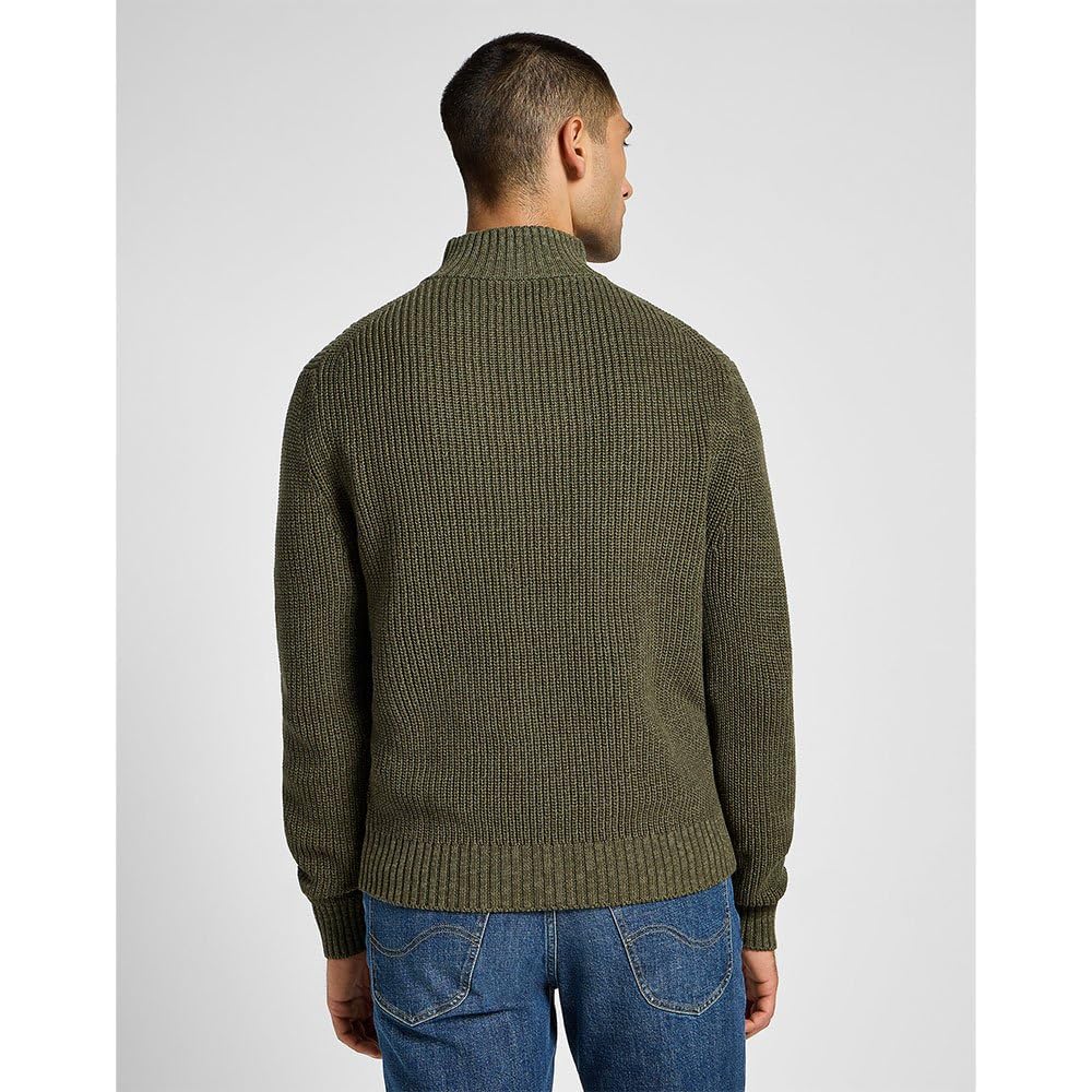 Lee Half Zip Knit pull homme vert mercantile
