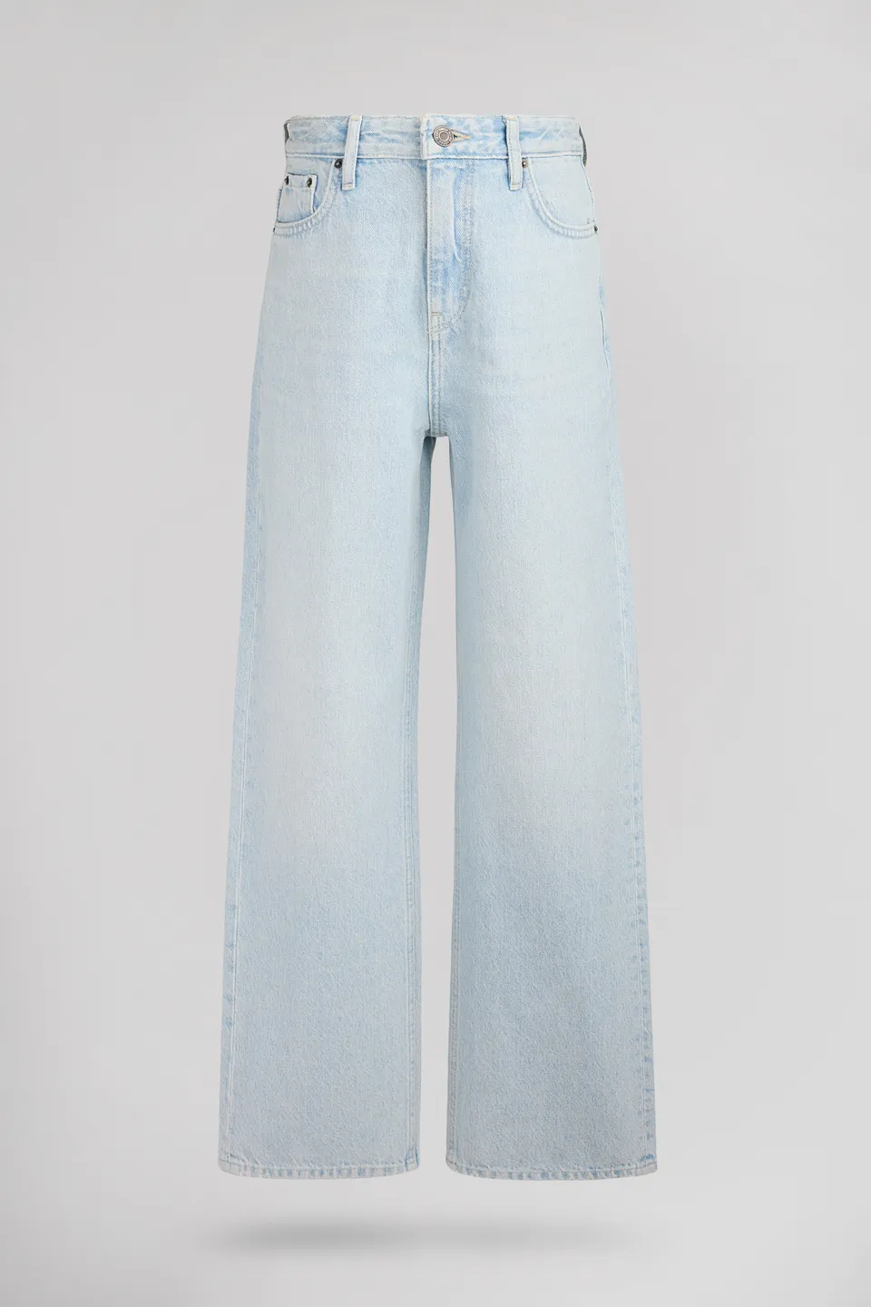 Teddy Smith P-Electra JR jean large taille haute bleached