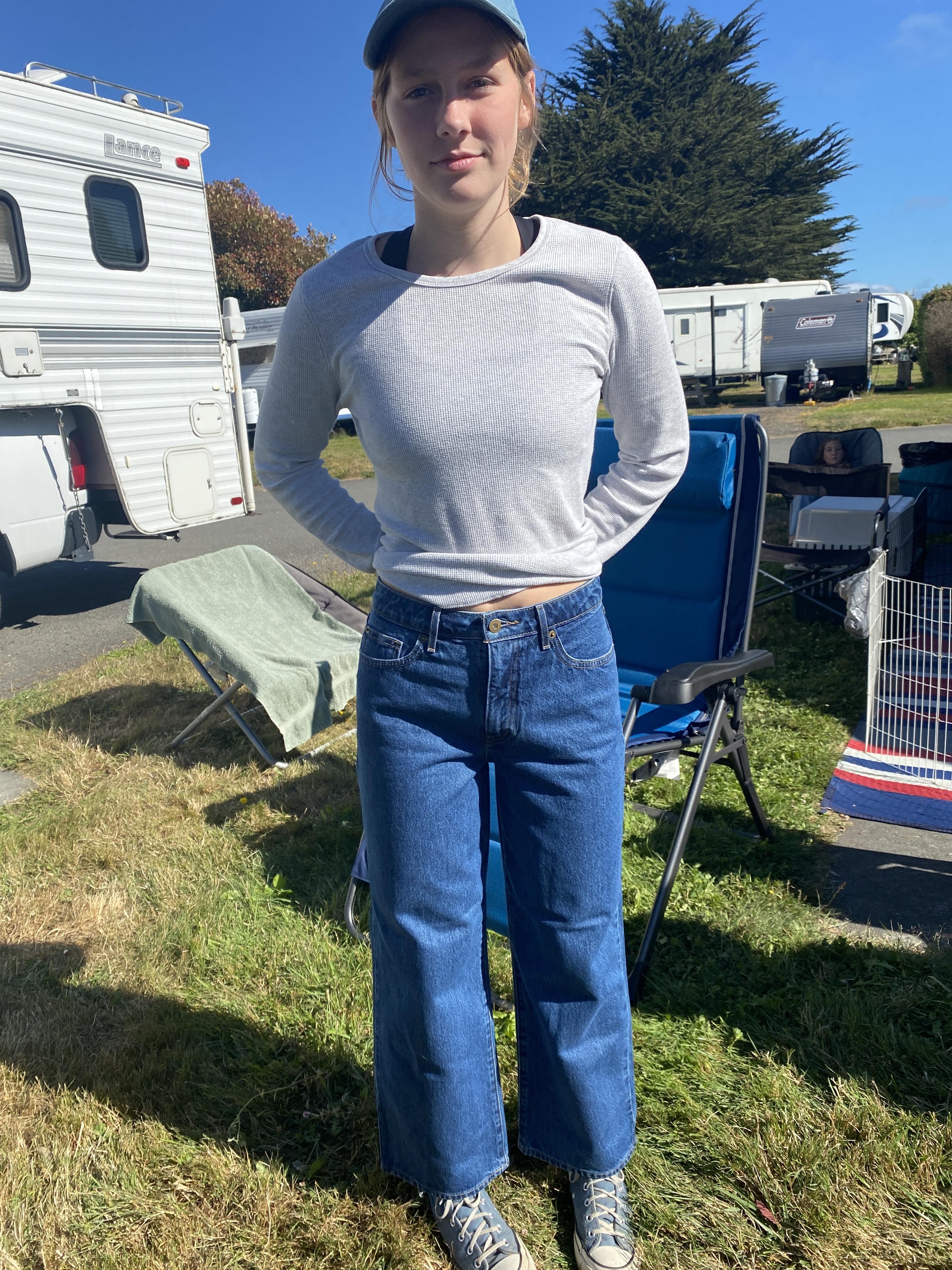 Dockers Sutter High Straight chino femme bleu