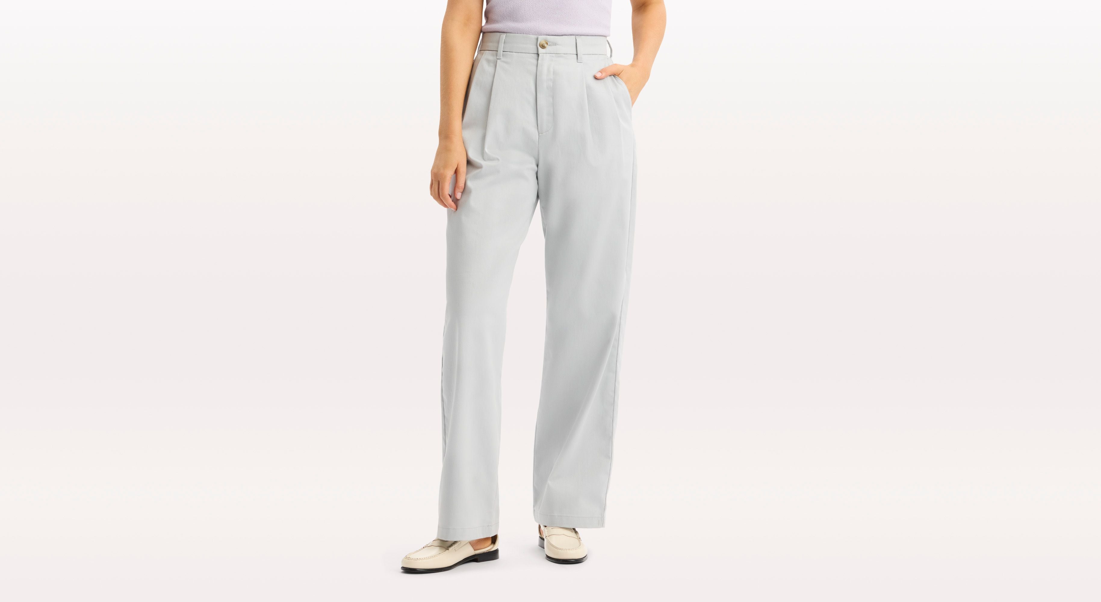 Dockers Signature Iron Free chino gris taille haute