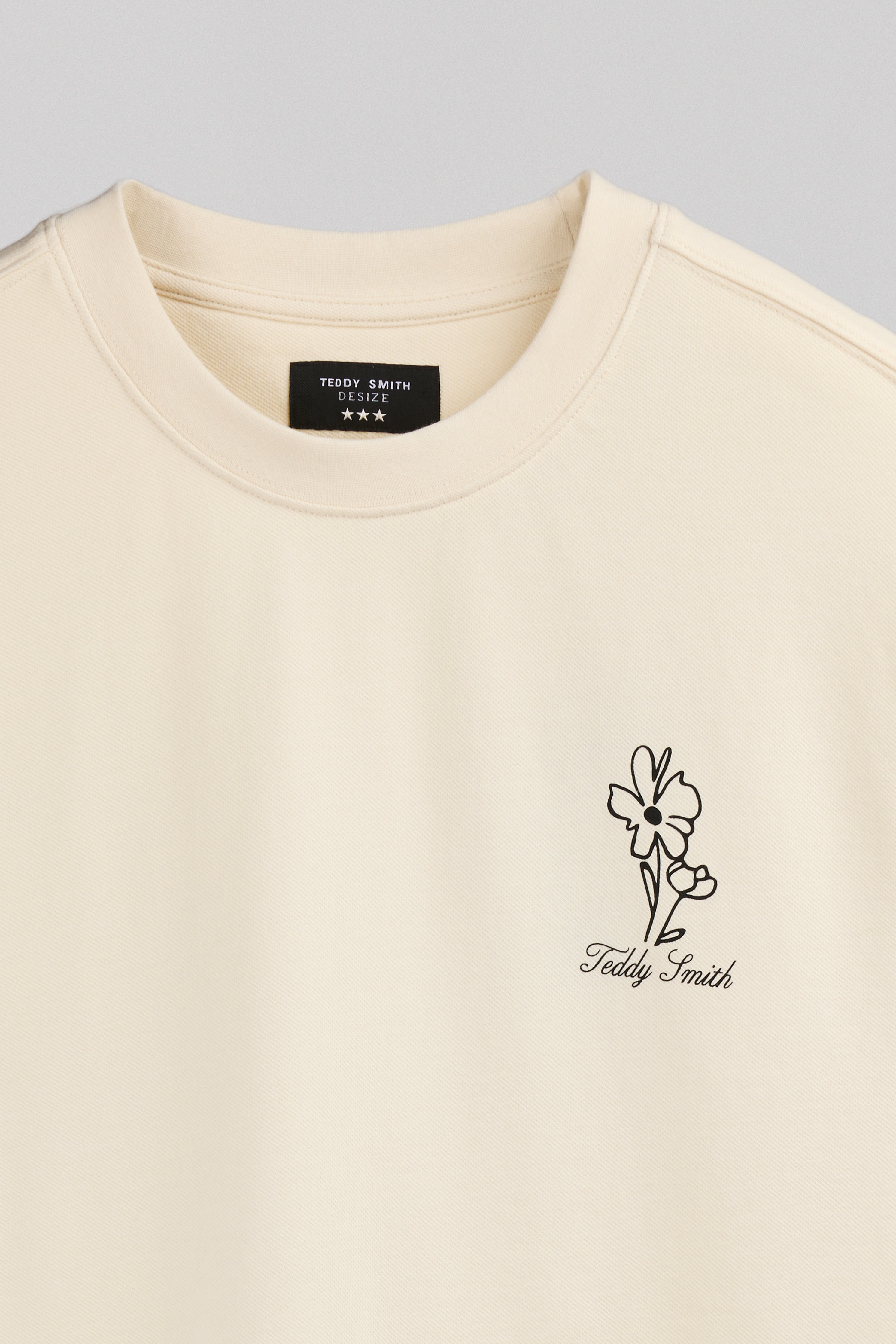 Teddy Smith T-Flowers MC t-shirt ample naturel homme