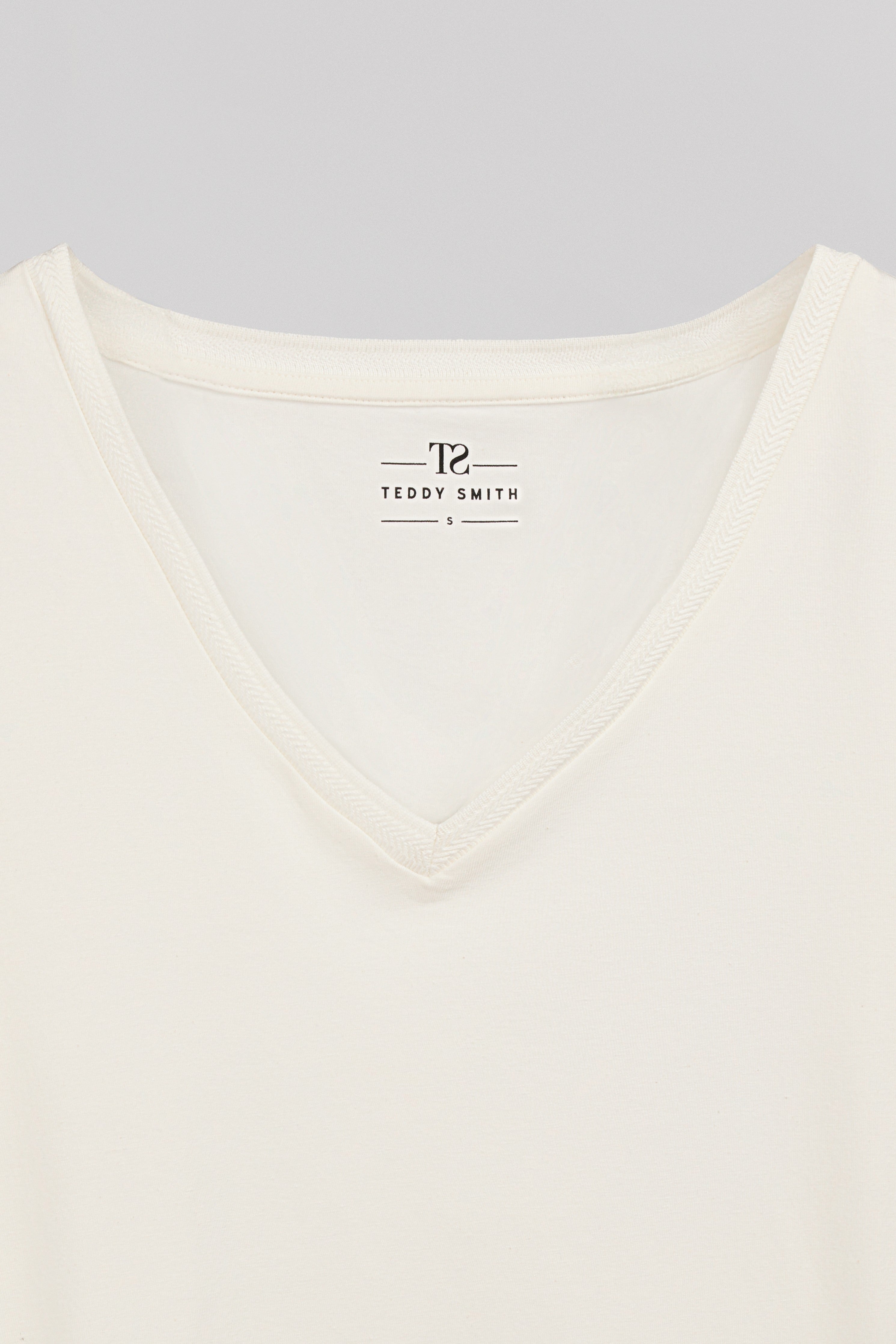 Teddy Smith T-Mia t-shirt femme blanc cassé modal