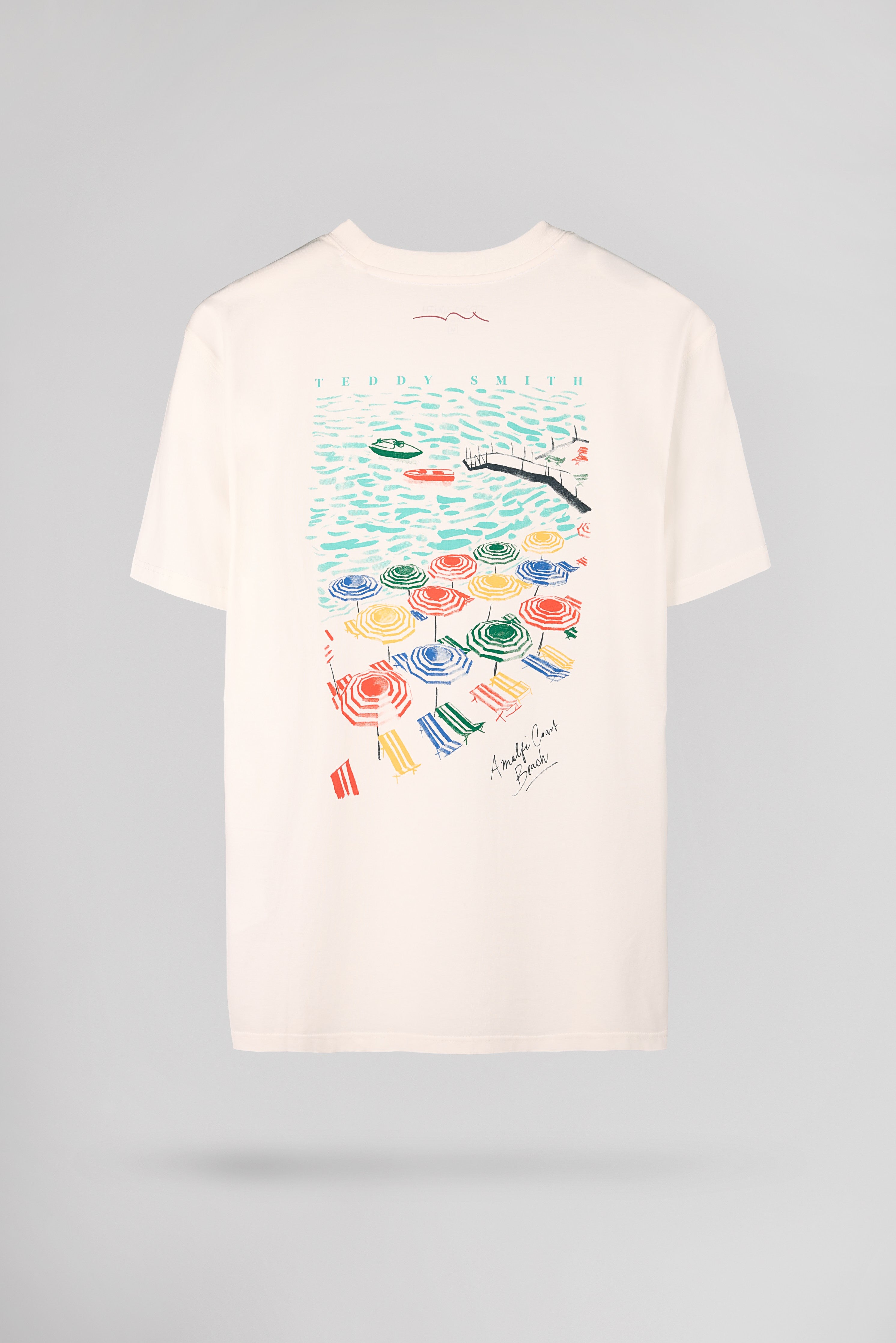 Teddy Smith T-Edric MC Middle White t-shirt ample col rond